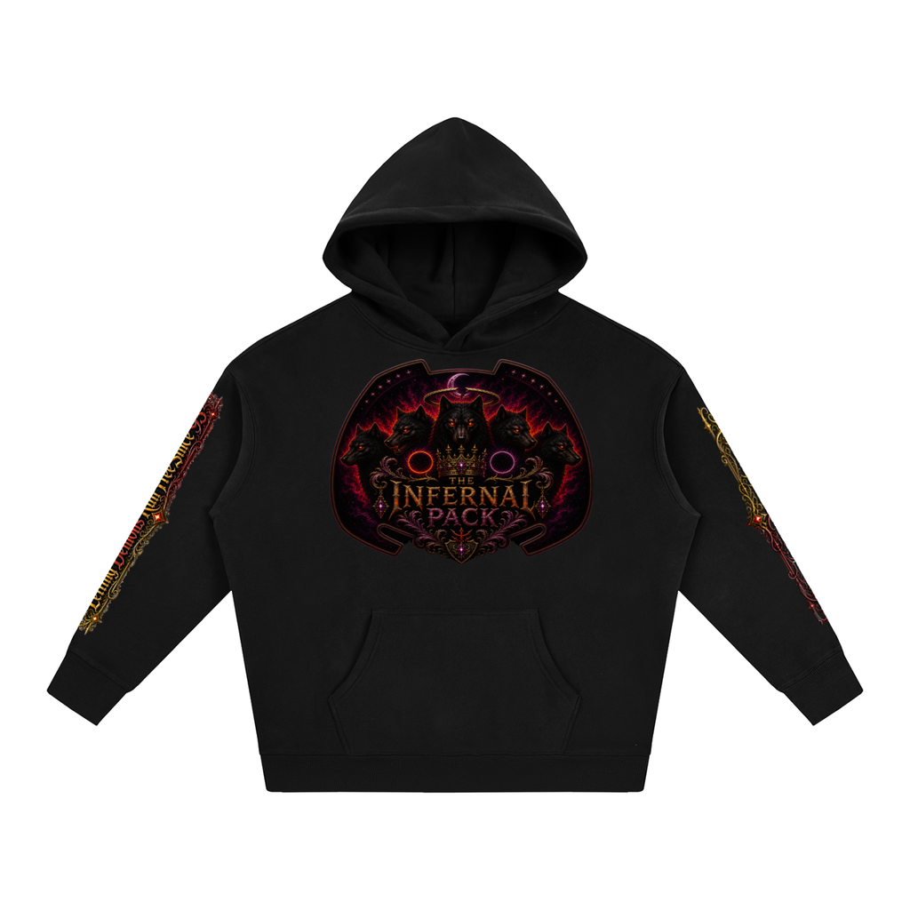 Oversize Moonlit Misfits OG - The Infernal Pack Fleeced Hoodie