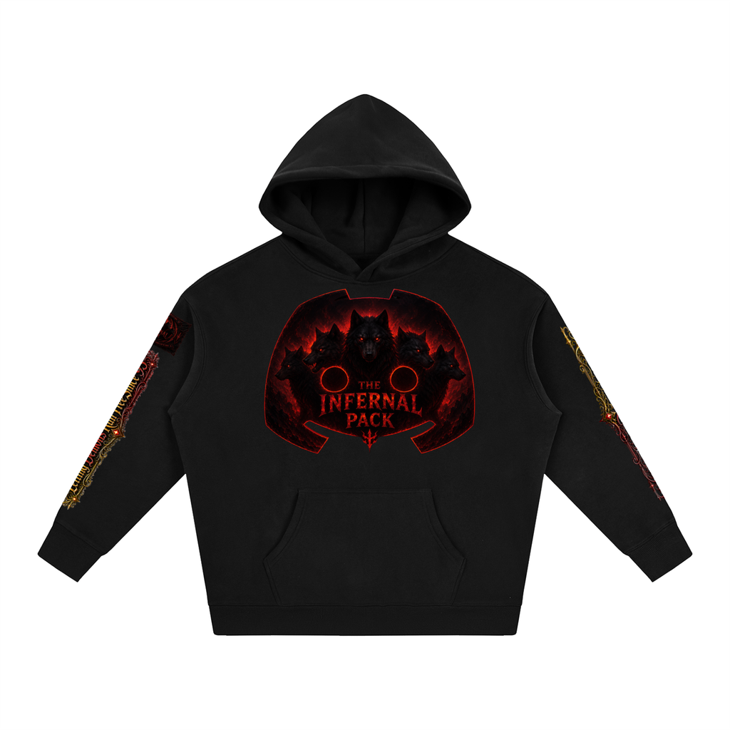Oversize Demon Pup Ver. 2 - The Infernal Pack Fleeced Hoodie