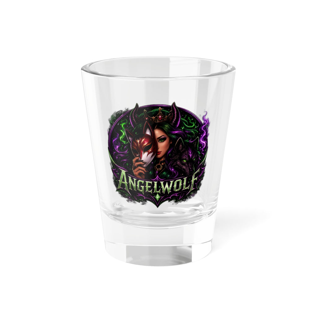 Angelwolf Logo Shot Glass – 1.5oz Collectible