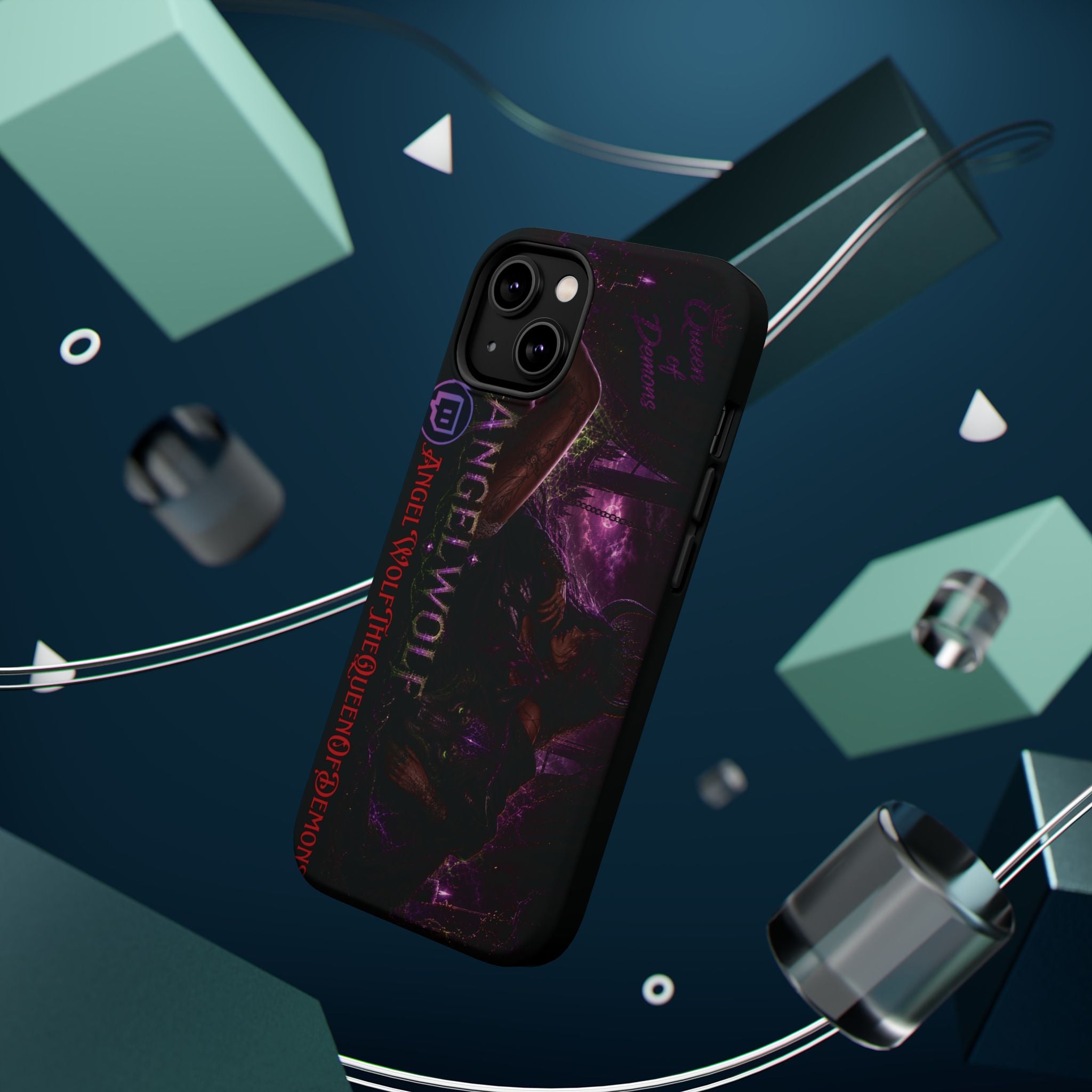 Phone Case — Dark Fantasy 'Angel Wolf' Magnetic Impact-Resistant Cover