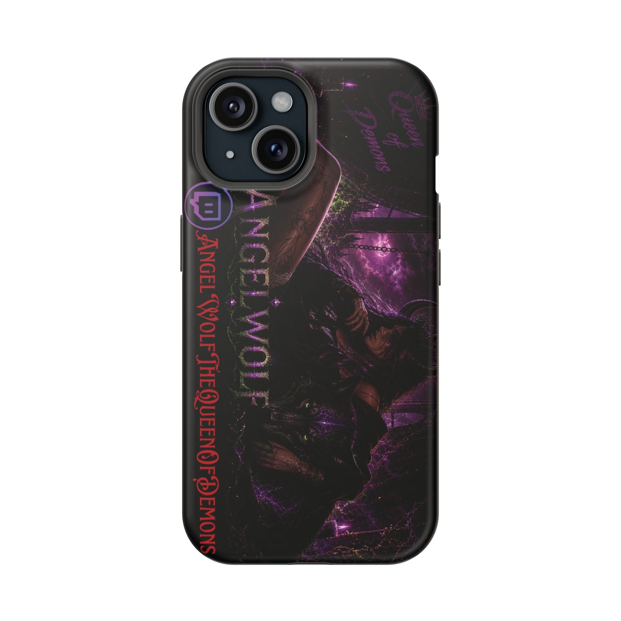Phone Case — Dark Fantasy 'Angel Wolf' Magnetic Impact-Resistant Cover