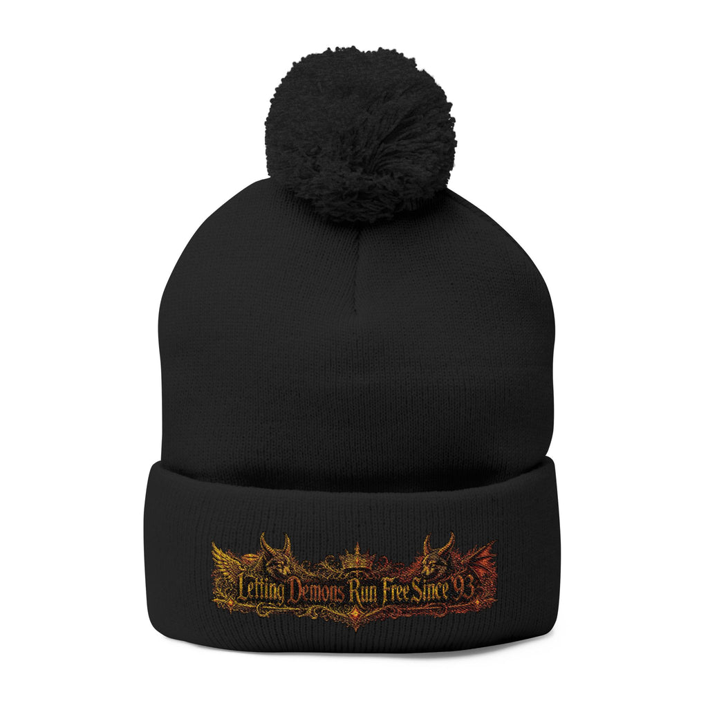 Letting Demons Run Free Pom-Pom Beanie