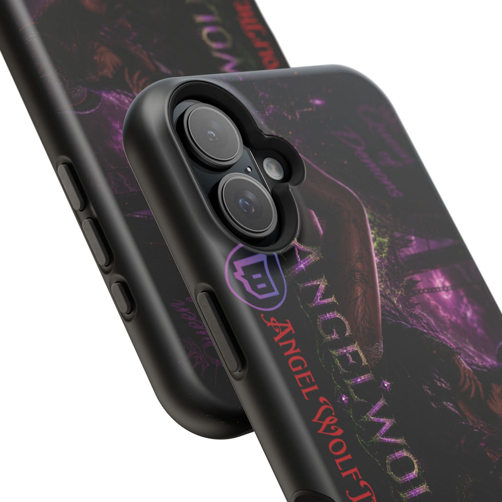 Phone Case — Dark Fantasy 'Angel Wolf' Magnetic Impact-Resistant Cover
