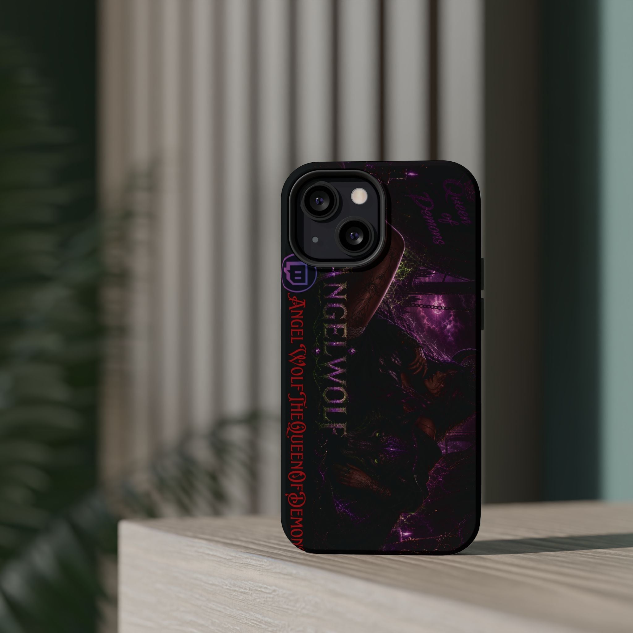 Phone Case — Dark Fantasy 'Angel Wolf' Magnetic Impact-Resistant Cover