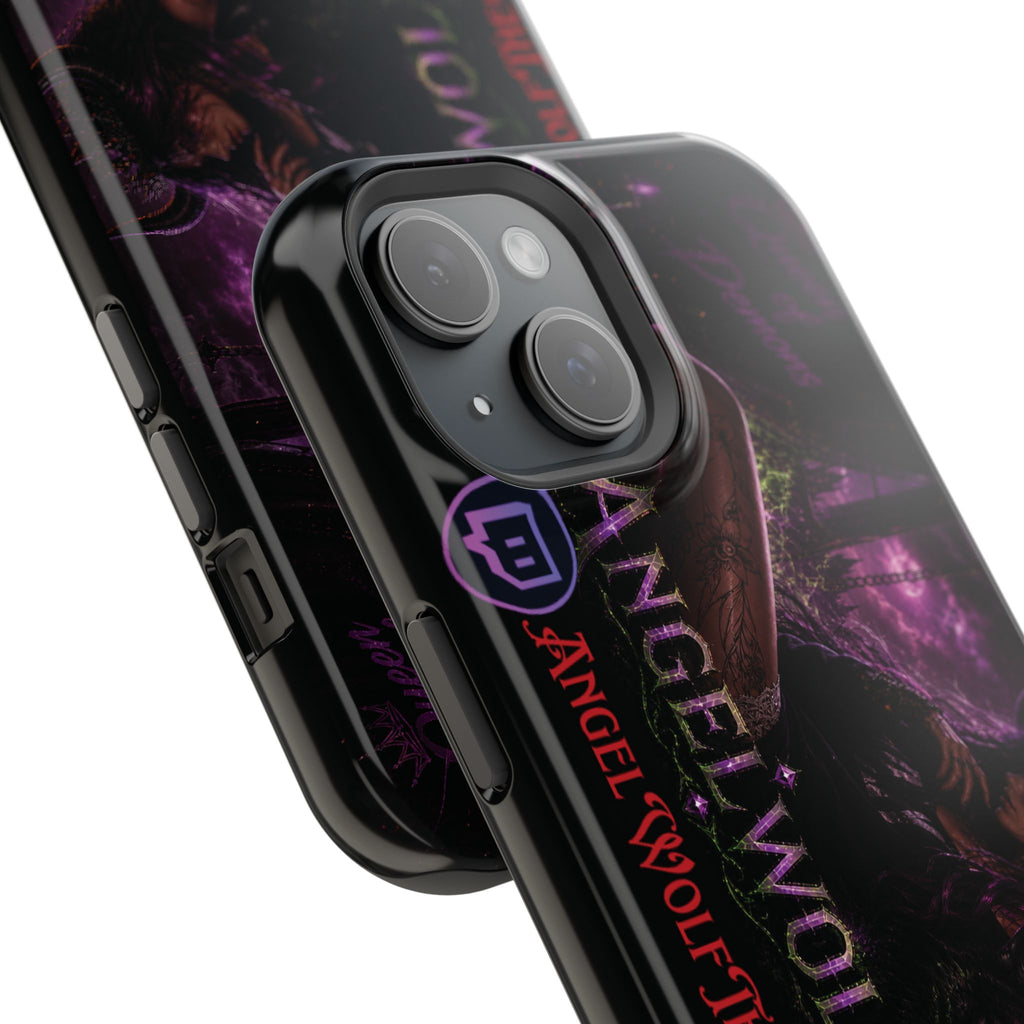 Phone Case — Dark Fantasy 'Angel Wolf' Magnetic Impact-Resistant Cover