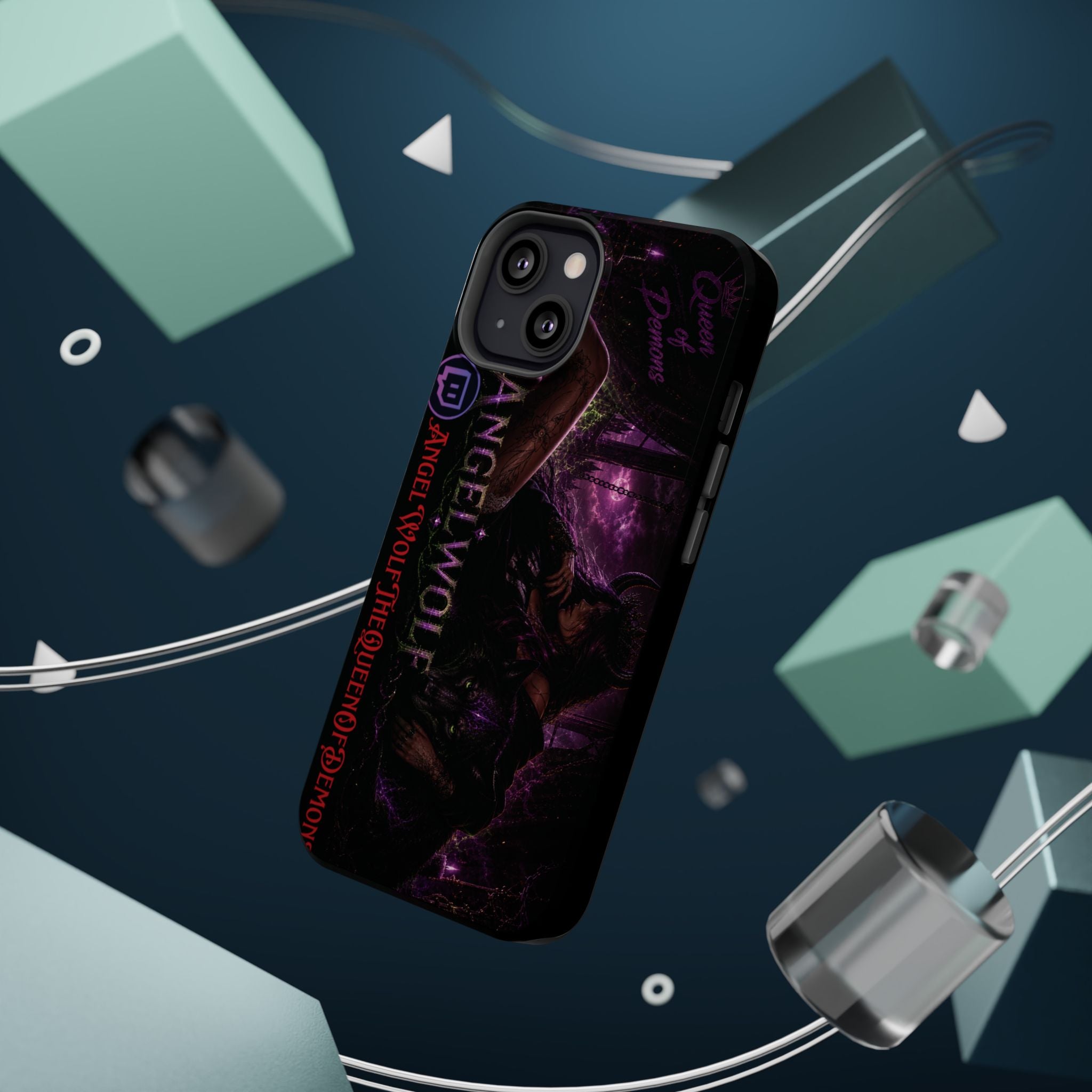 Phone Case — Dark Fantasy 'Angel Wolf' Magnetic Impact-Resistant Cover