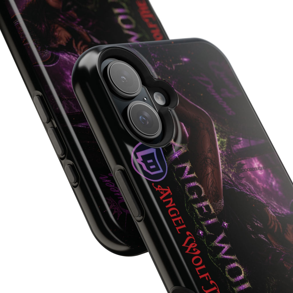 Phone Case — Dark Fantasy 'Angel Wolf' Magnetic Impact-Resistant Cover