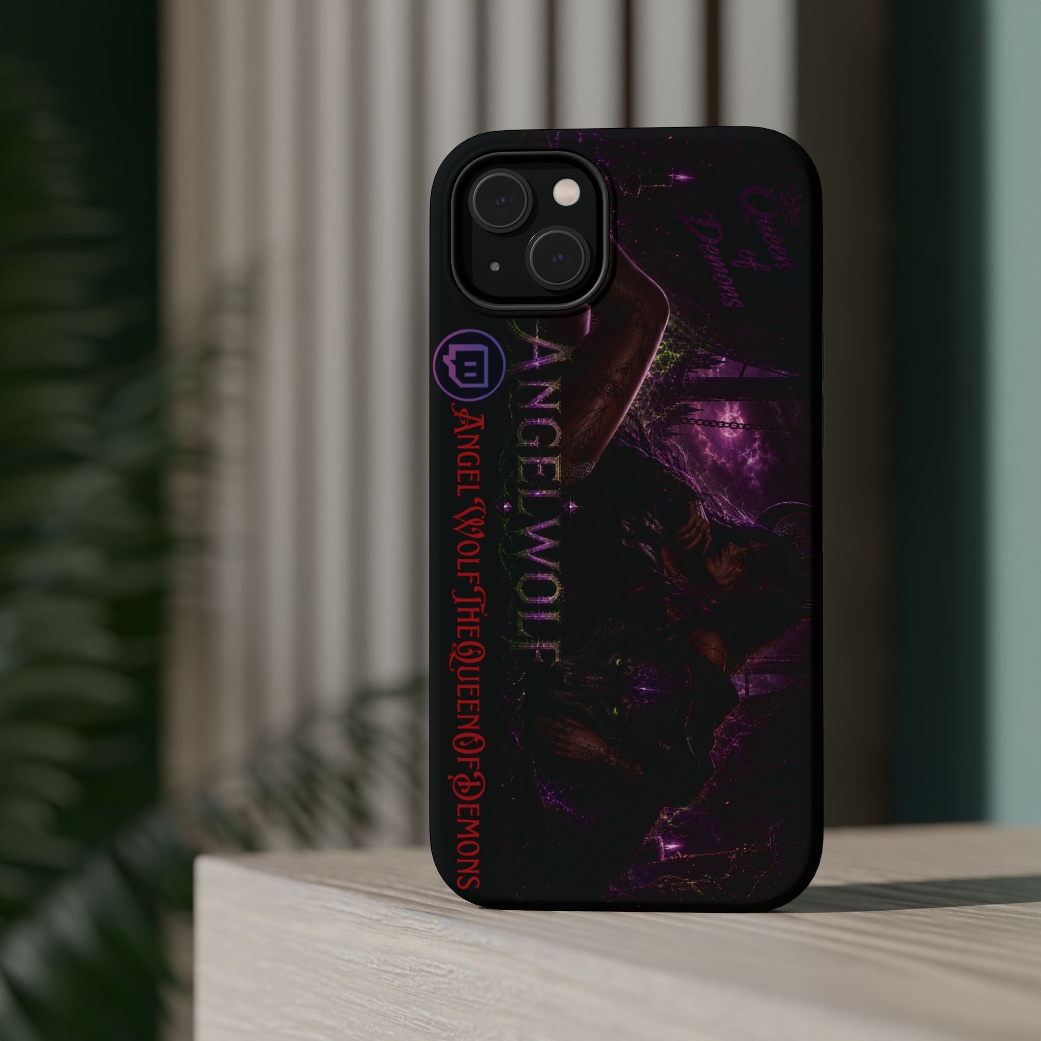 Phone Case — Dark Fantasy 'Angel Wolf' Magnetic Impact-Resistant Cover