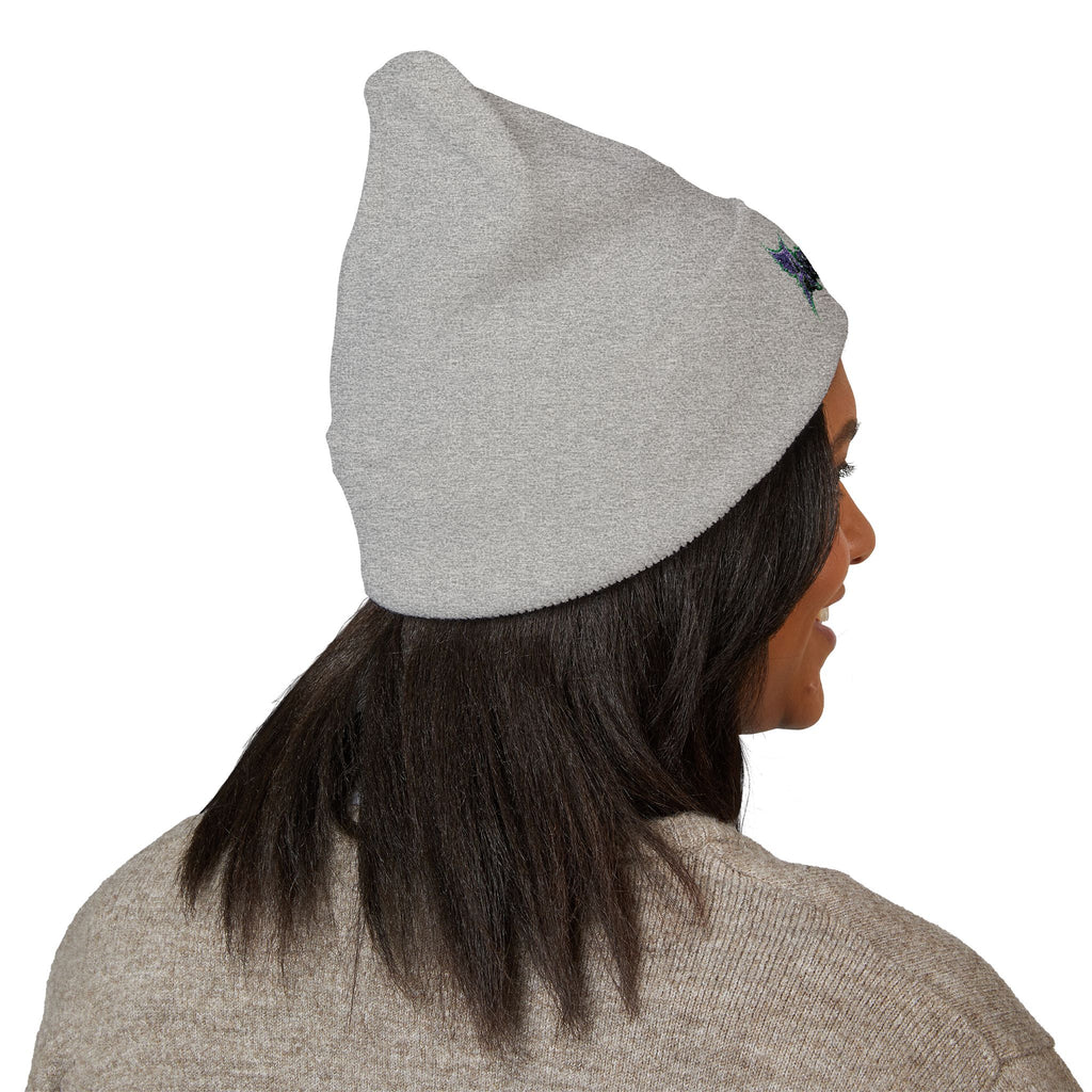 Embroidered 'Angel Wolf' Gothic Cuffed Beanie — Band Style Logo