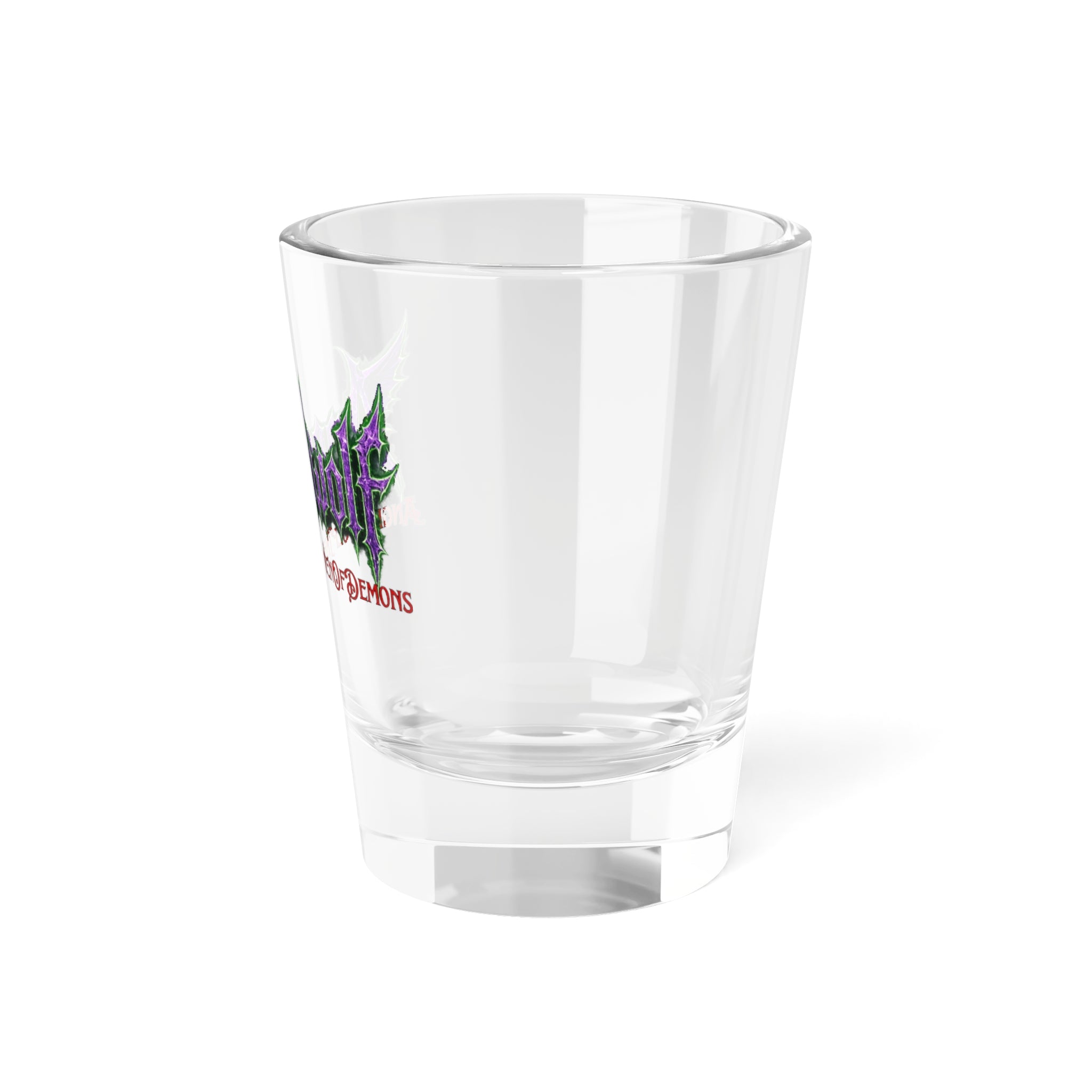 Angelwolf Metal Logo 'Queen of Demons' 1.5oz Shot Glass
