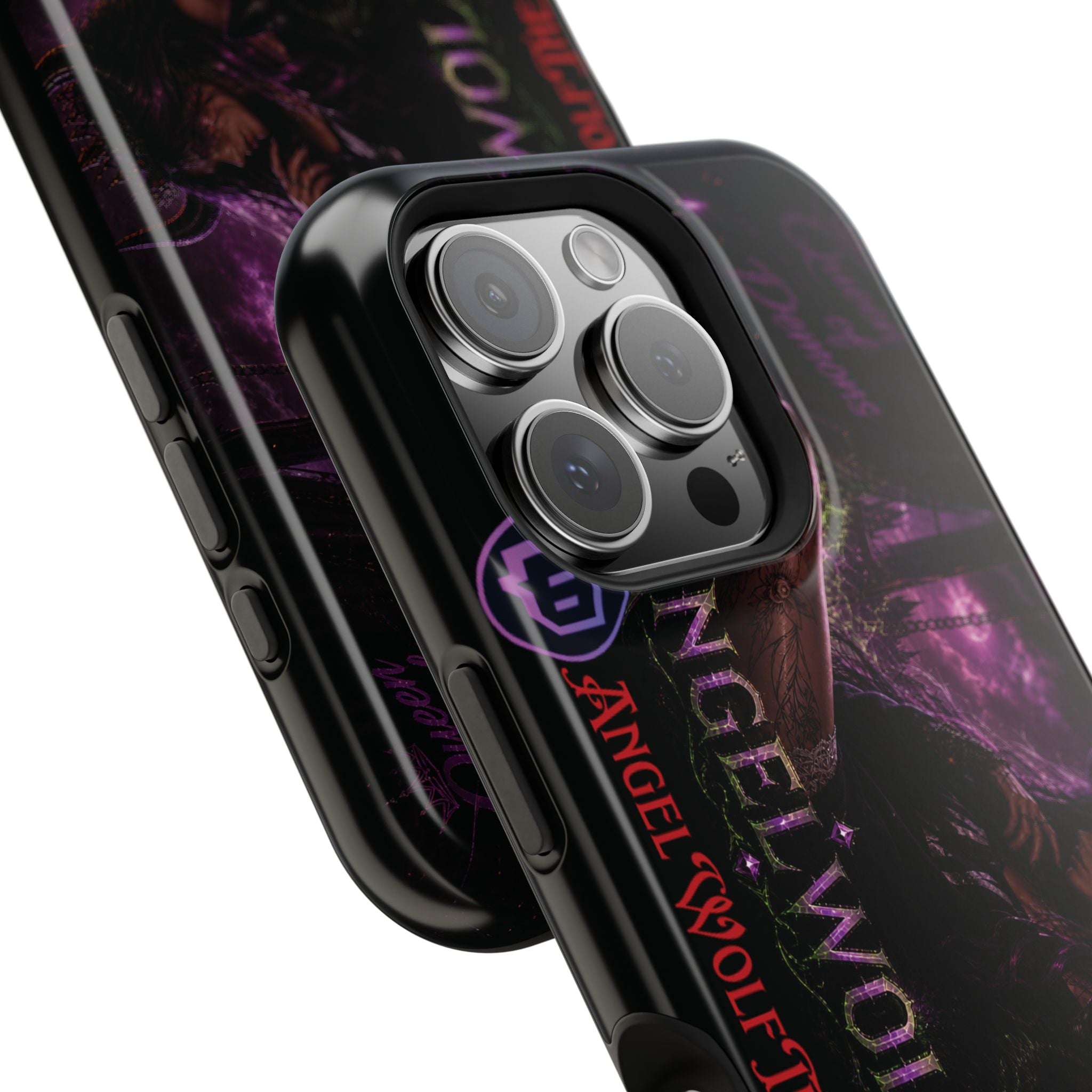 Phone Case — Dark Fantasy 'Angel Wolf' Magnetic Impact-Resistant Cover