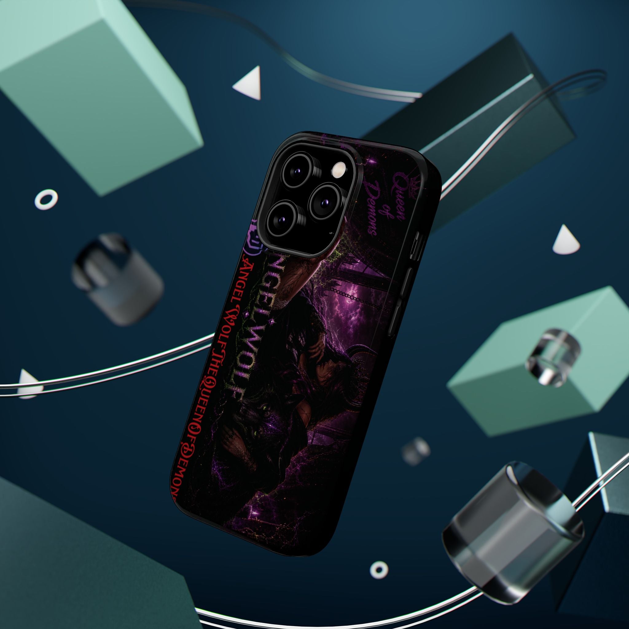 Phone Case — Dark Fantasy 'Angel Wolf' Magnetic Impact-Resistant Cover