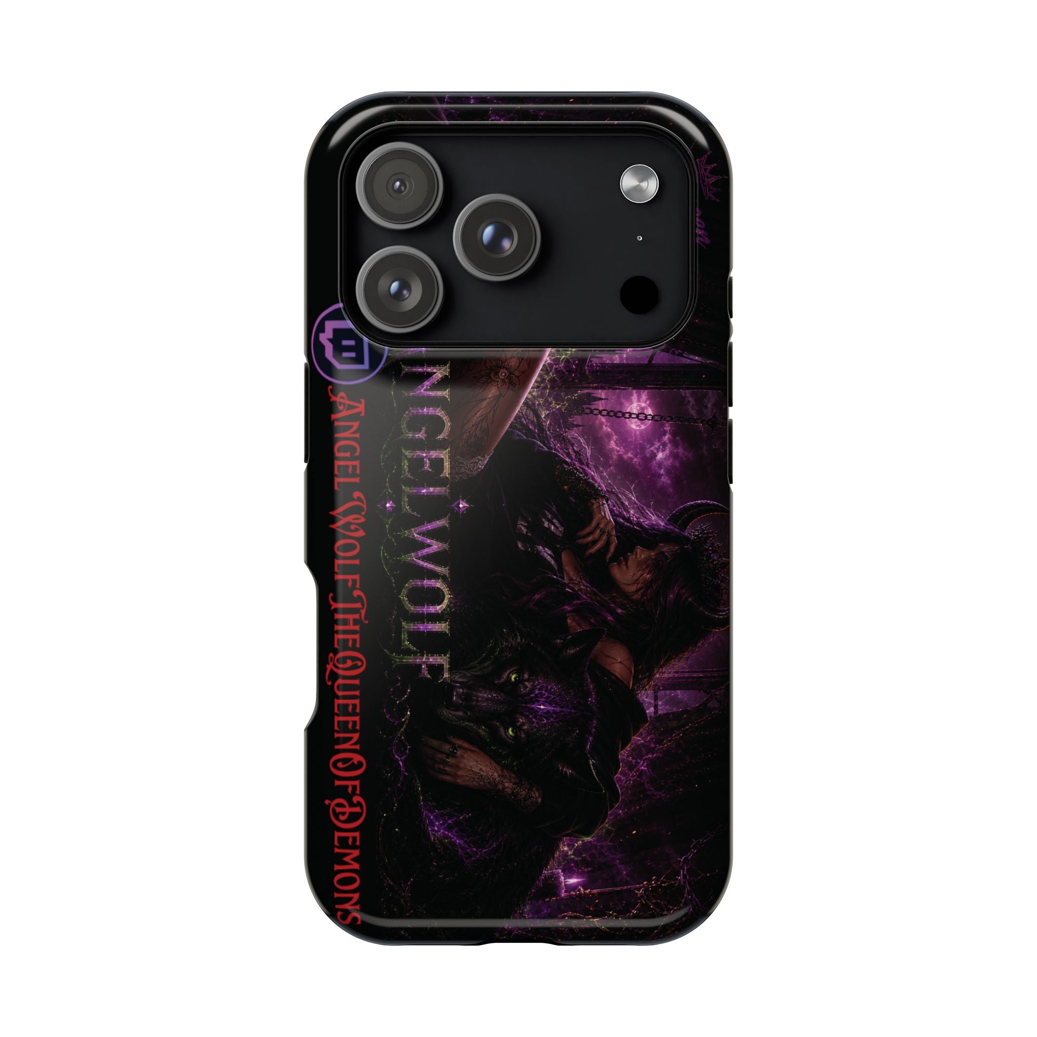 Phone Case — Dark Fantasy 'Angel Wolf' Magnetic Impact-Resistant Cover