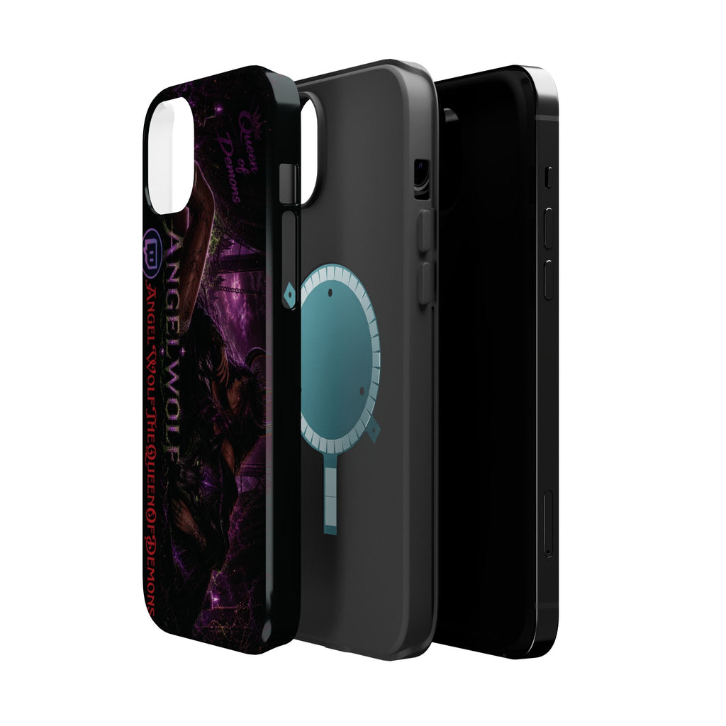 Phone Case — Dark Fantasy 'Angel Wolf' Magnetic Impact-Resistant Cover