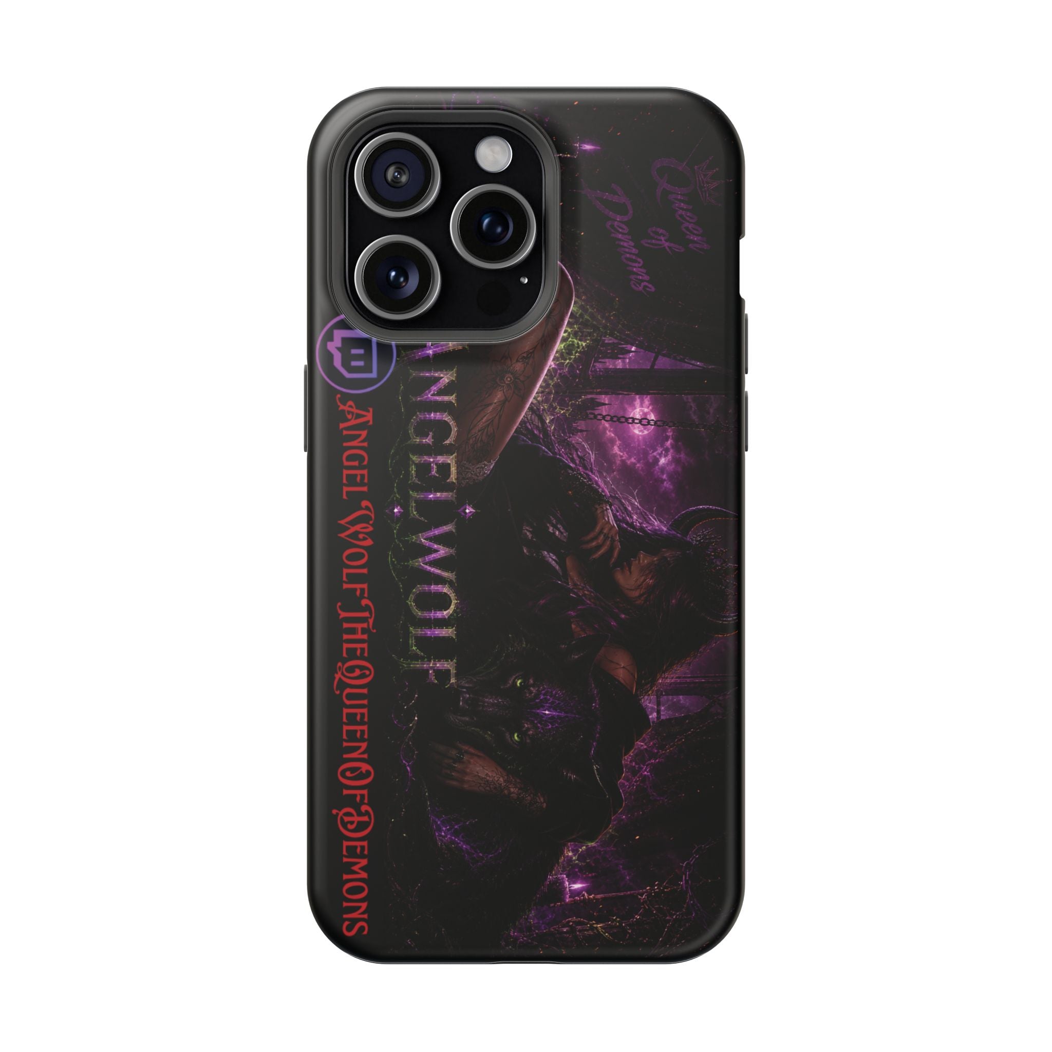 Phone Case — Dark Fantasy 'Angel Wolf' Magnetic Impact-Resistant Cover