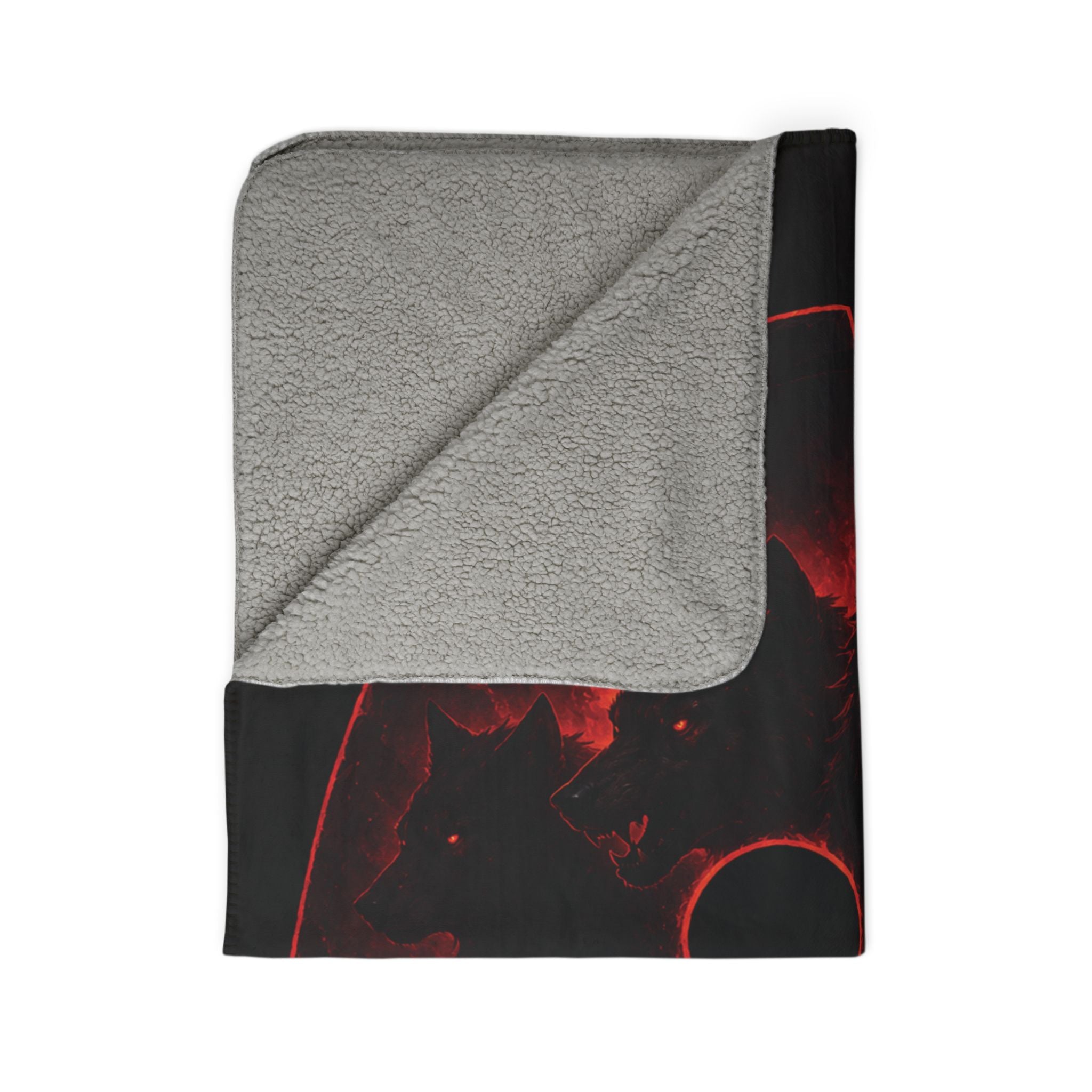 Infernal Pack Sherpa Blanket — 'The Infernal Pack: Letting Demons Run Free Since '93' Gothic Fleece Throw