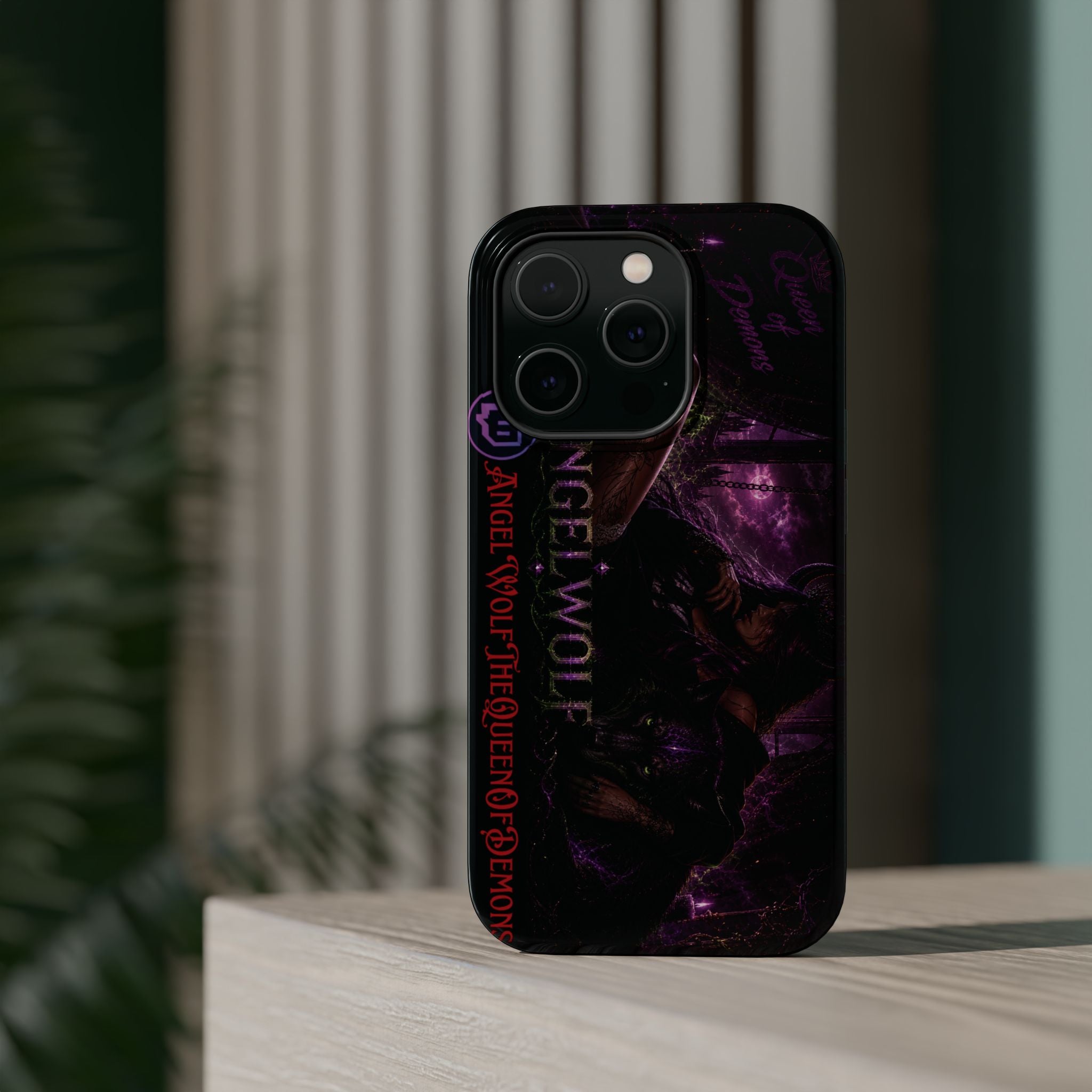 Phone Case — Dark Fantasy 'Angel Wolf' Magnetic Impact-Resistant Cover