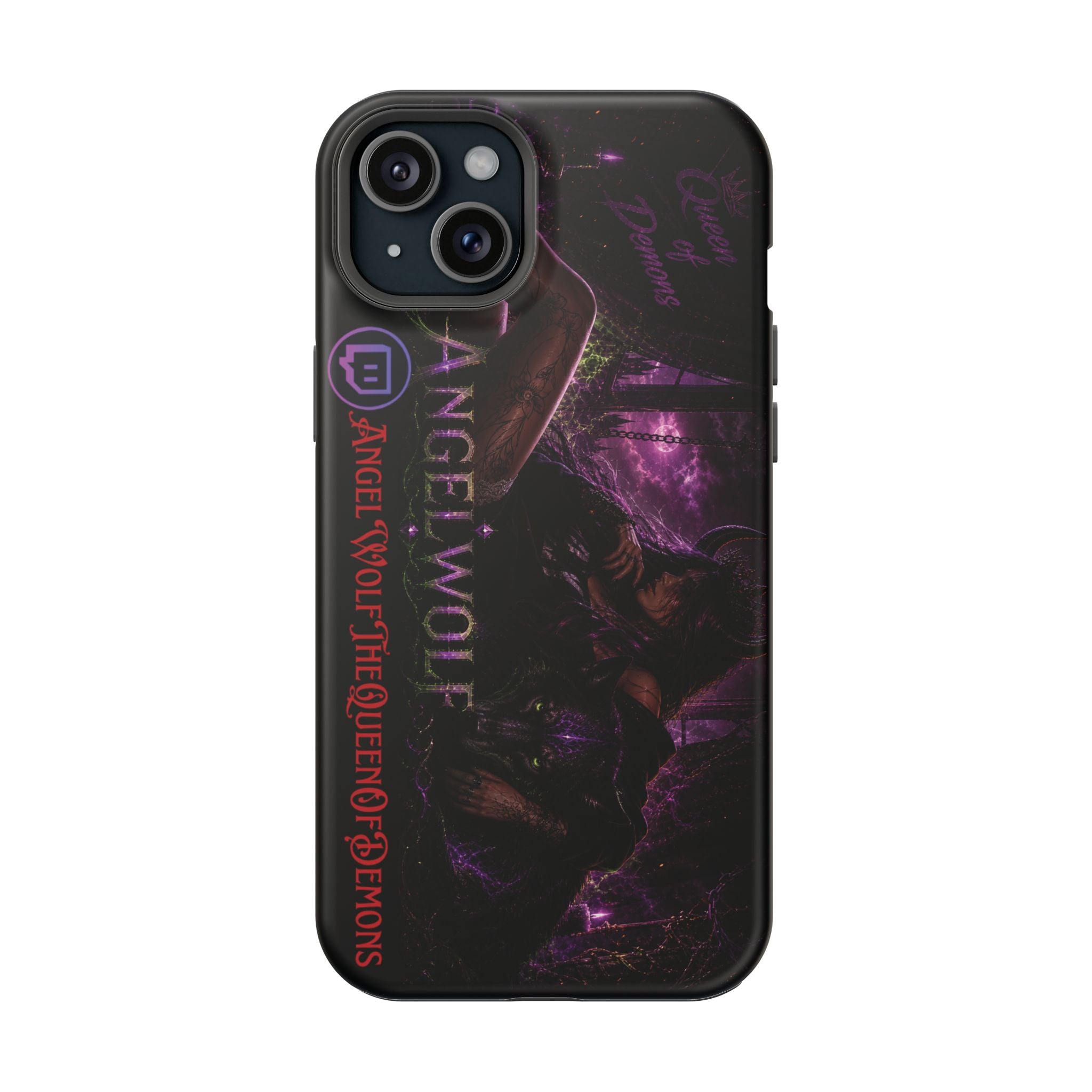 Phone Case — Dark Fantasy 'Angel Wolf' Magnetic Impact-Resistant Cover