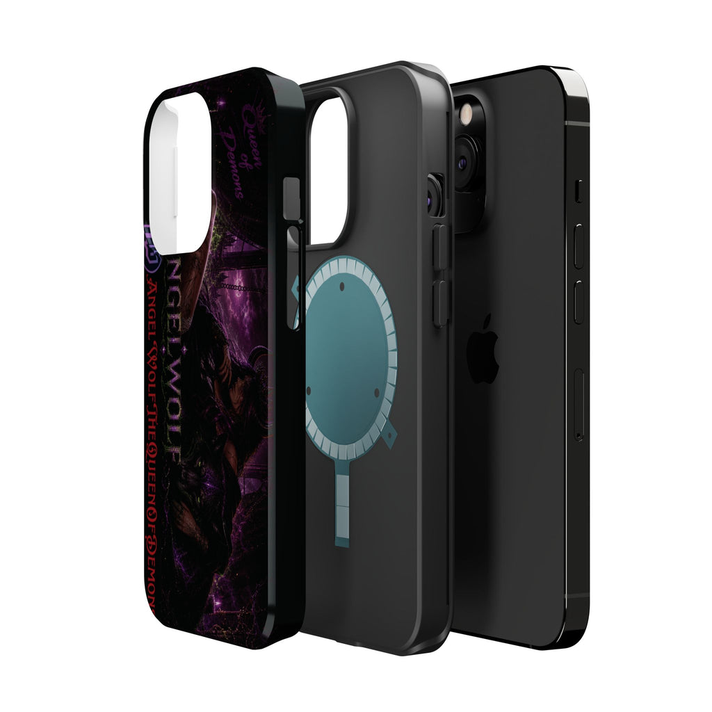 Phone Case — Dark Fantasy 'Angel Wolf' Magnetic Impact-Resistant Cover