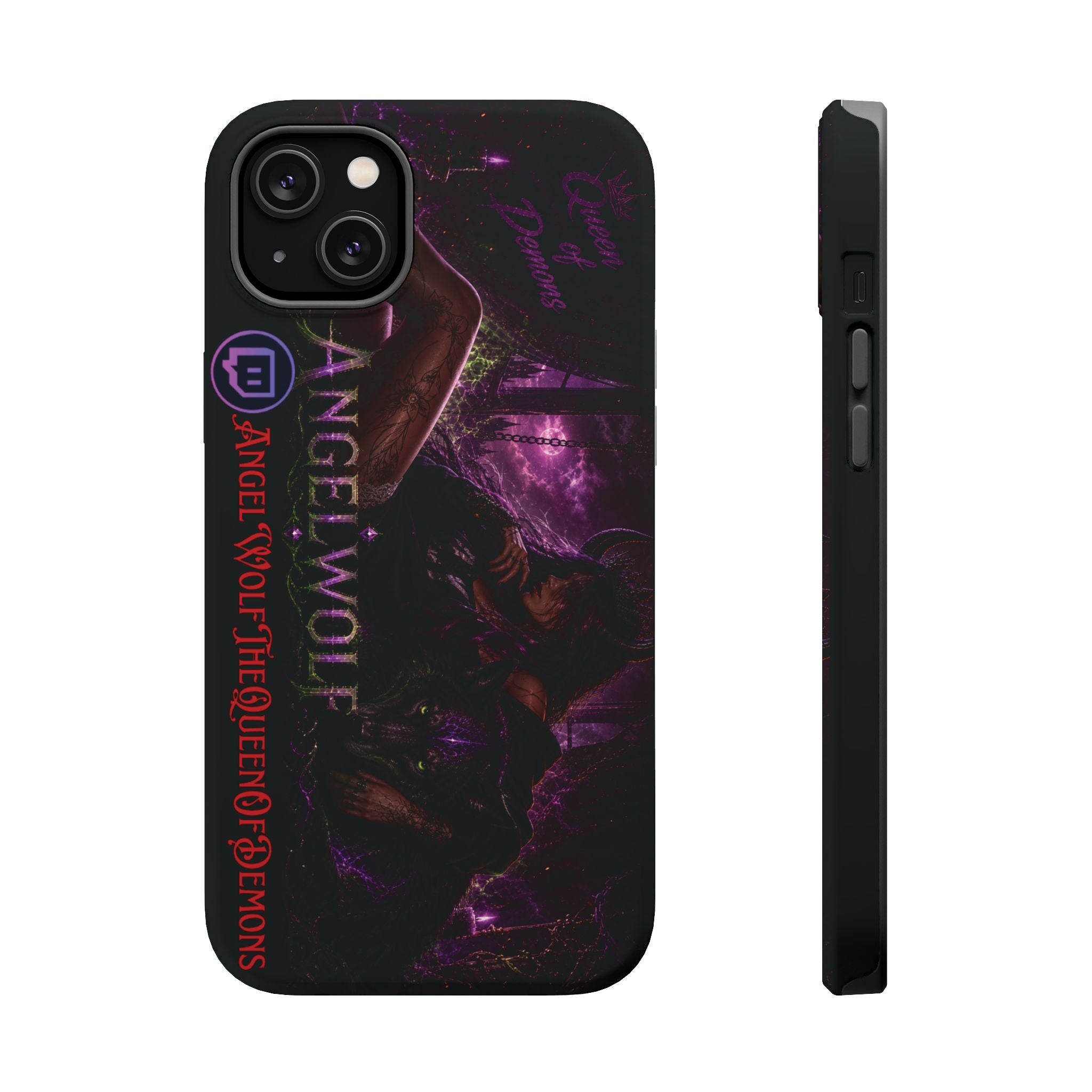Phone Case — Dark Fantasy 'Angel Wolf' Magnetic Impact-Resistant Cover