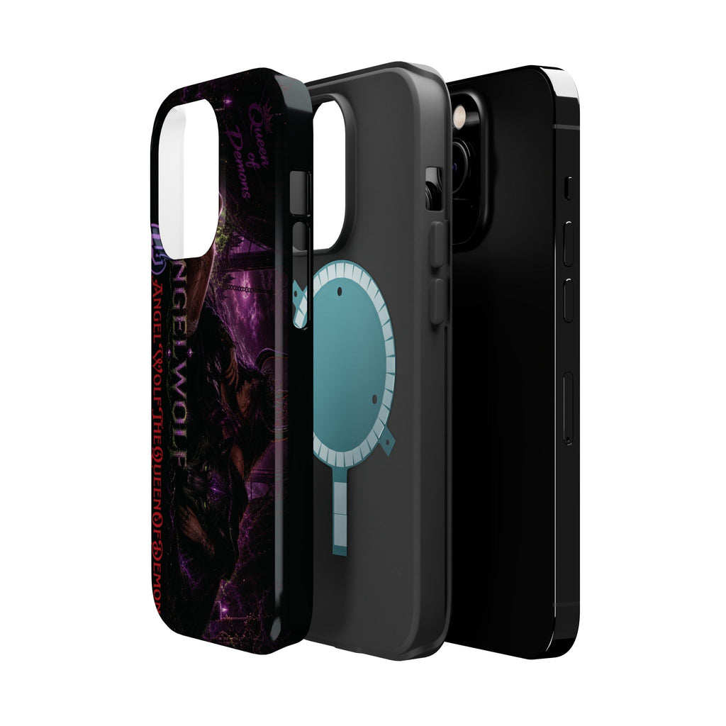 Phone Case — Dark Fantasy 'Angel Wolf' Magnetic Impact-Resistant Cover