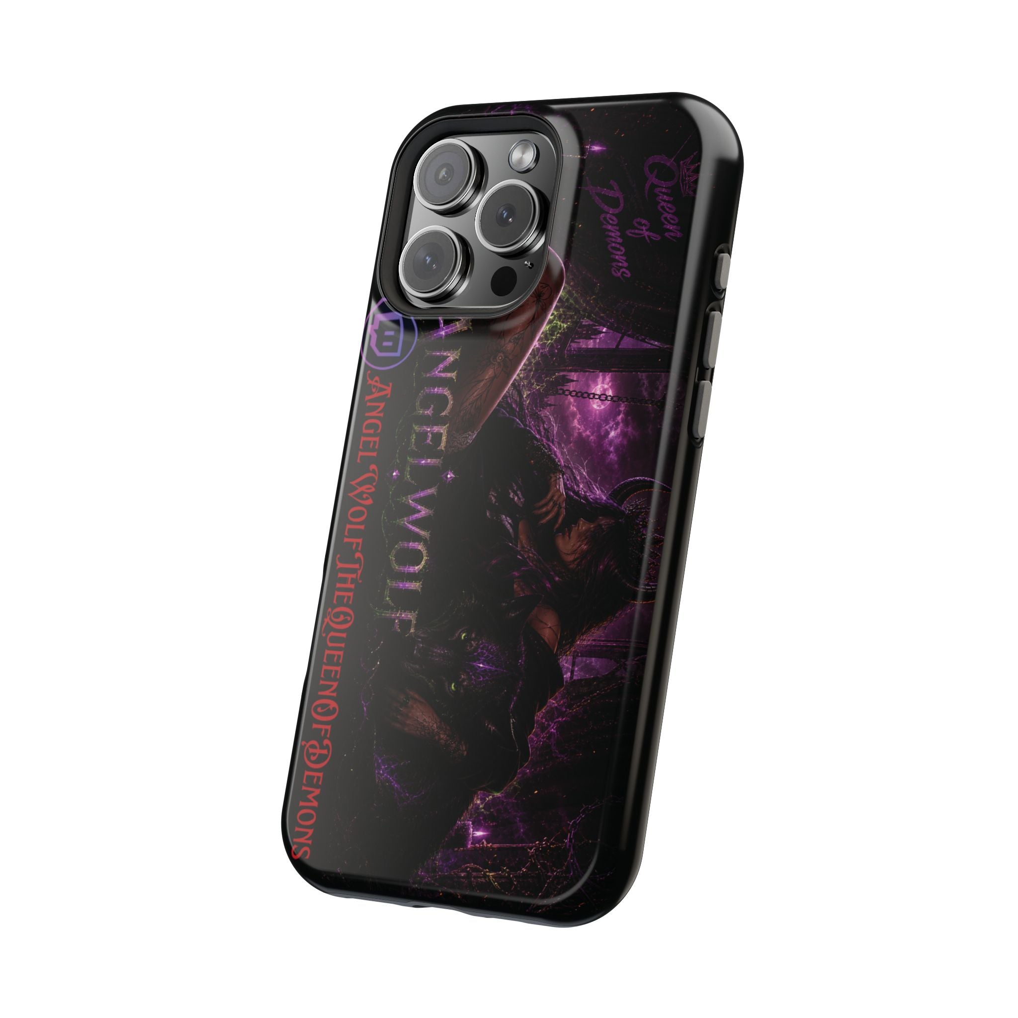 Phone Case — Dark Fantasy 'Angel Wolf' Magnetic Impact-Resistant Cover