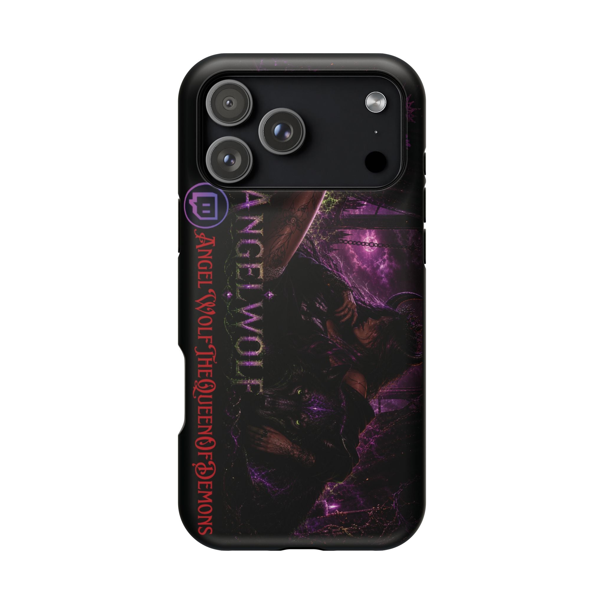 Phone Case — Dark Fantasy 'Angel Wolf' Magnetic Impact-Resistant Cover