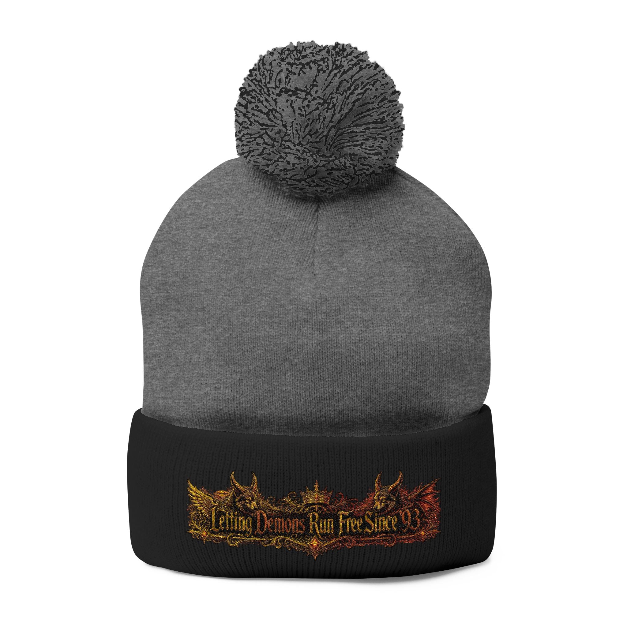 Letting Demons Run Free Pom-Pom Beanie