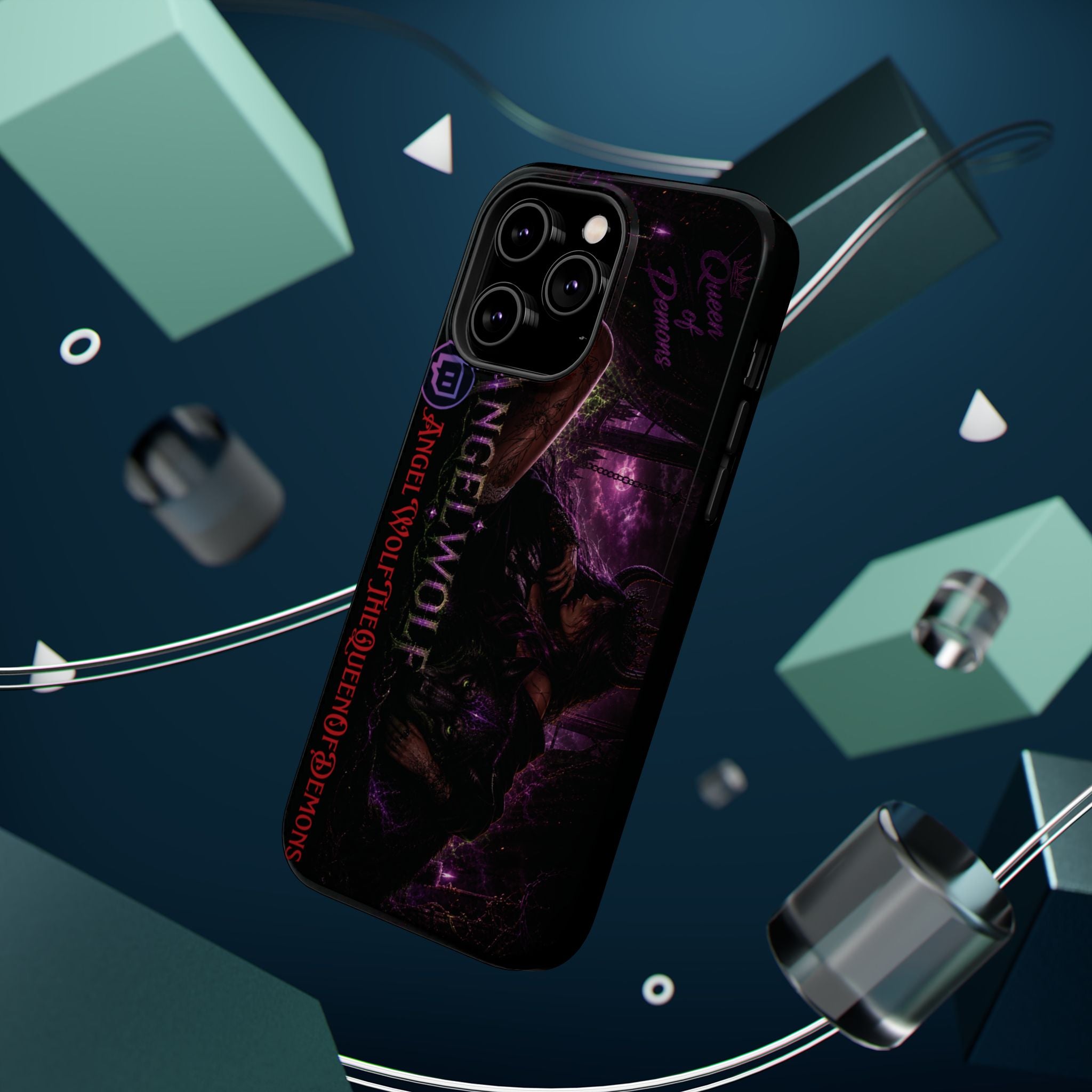 Phone Case — Dark Fantasy 'Angel Wolf' Magnetic Impact-Resistant Cover