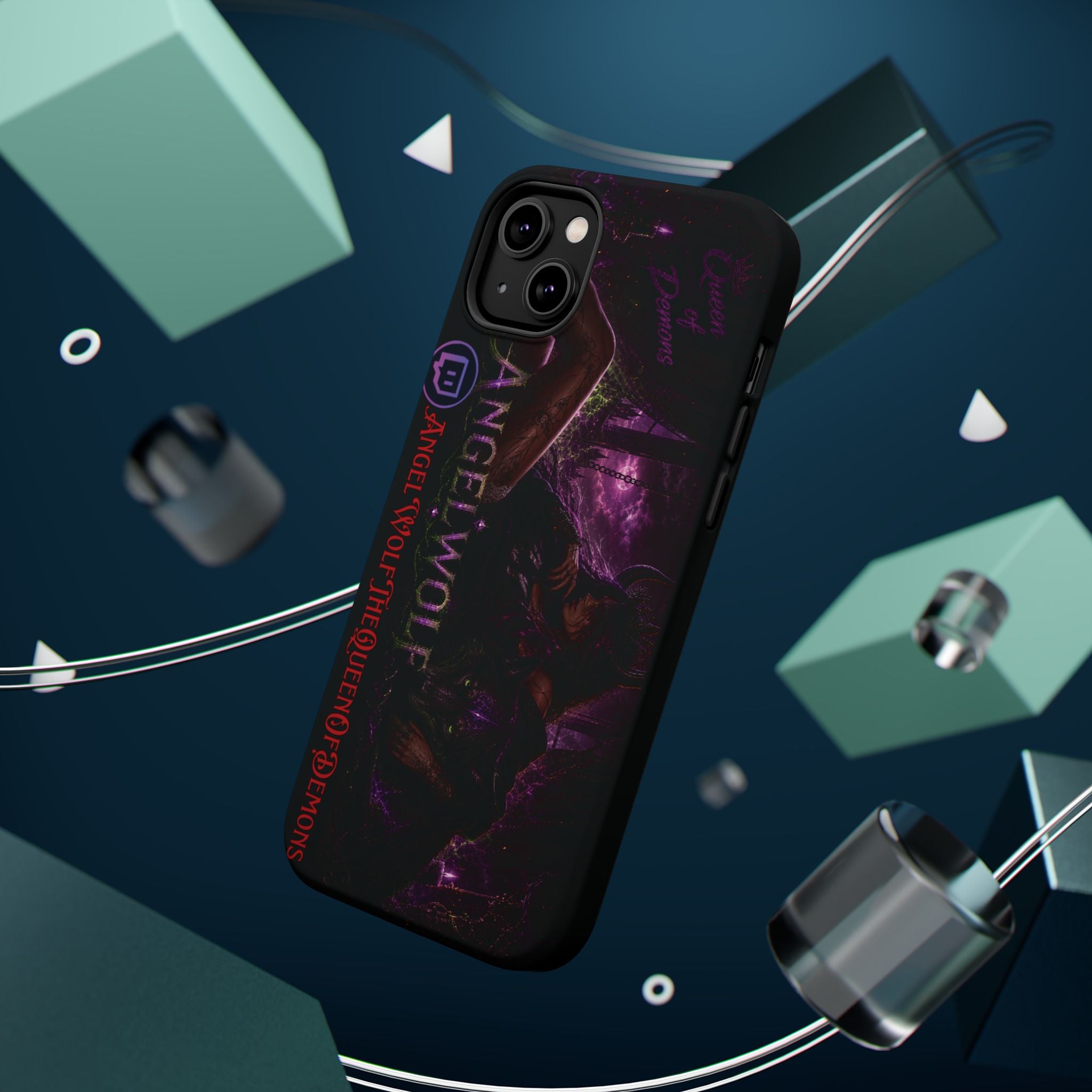 Phone Case — Dark Fantasy 'Angel Wolf' Magnetic Impact-Resistant Cover