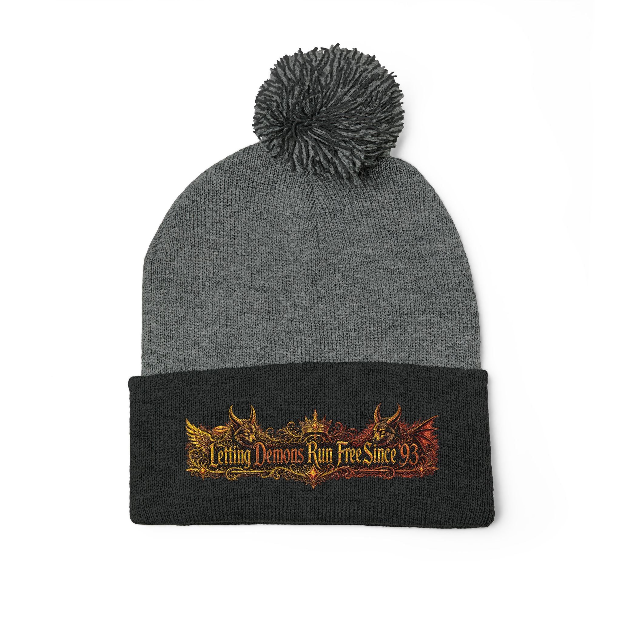 Letting Demons Run Free Pom-Pom Beanie