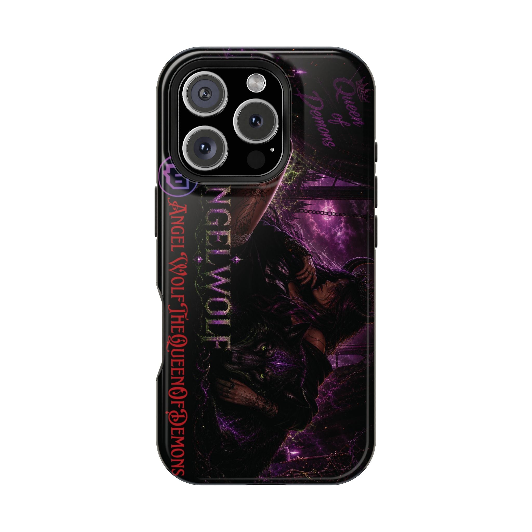 Phone Case — Dark Fantasy 'Angel Wolf' Magnetic Impact-Resistant Cover