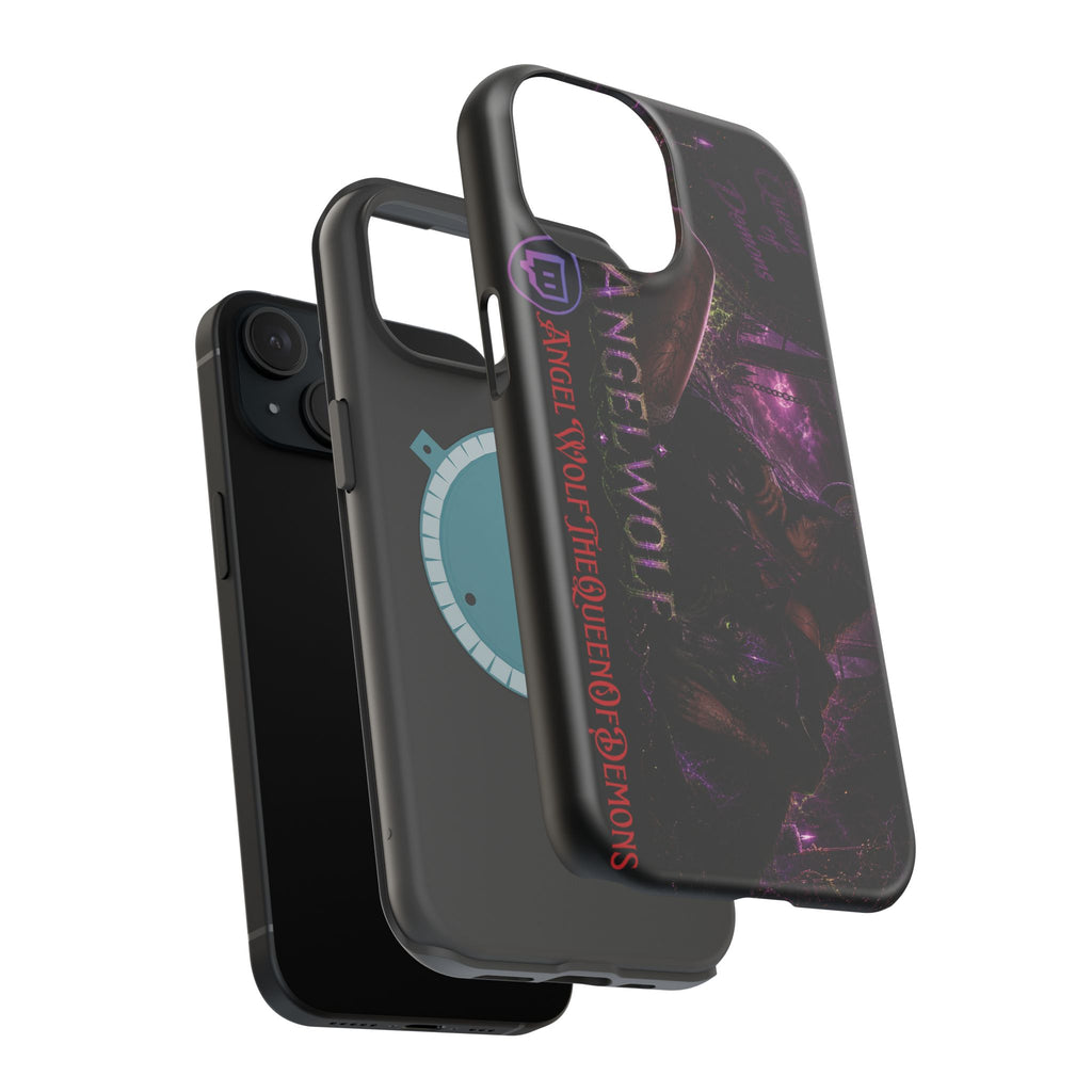 Phone Case — Dark Fantasy 'Angel Wolf' Magnetic Impact-Resistant Cover