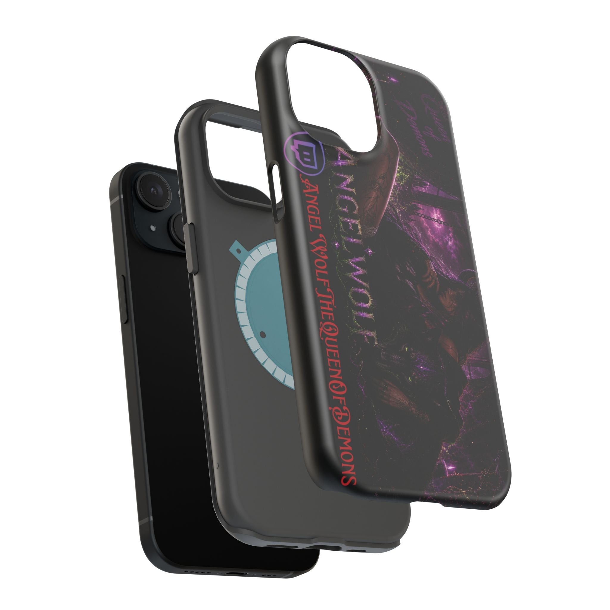 Phone Case — Dark Fantasy 'Angel Wolf' Magnetic Impact-Resistant Cover