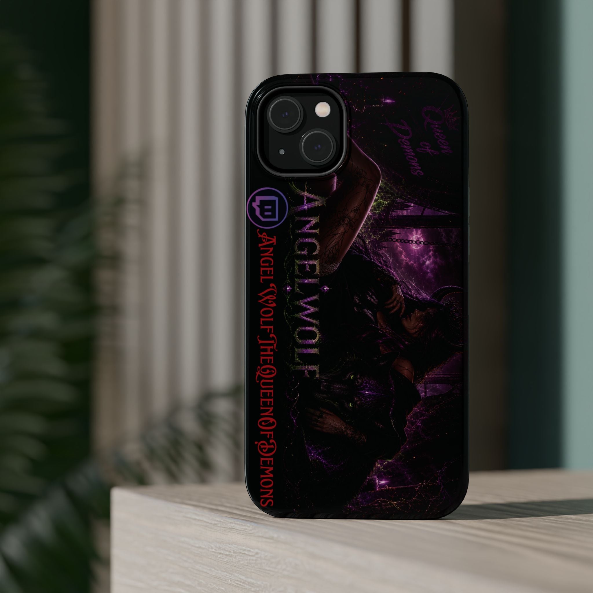 Phone Case — Dark Fantasy 'Angel Wolf' Magnetic Impact-Resistant Cover