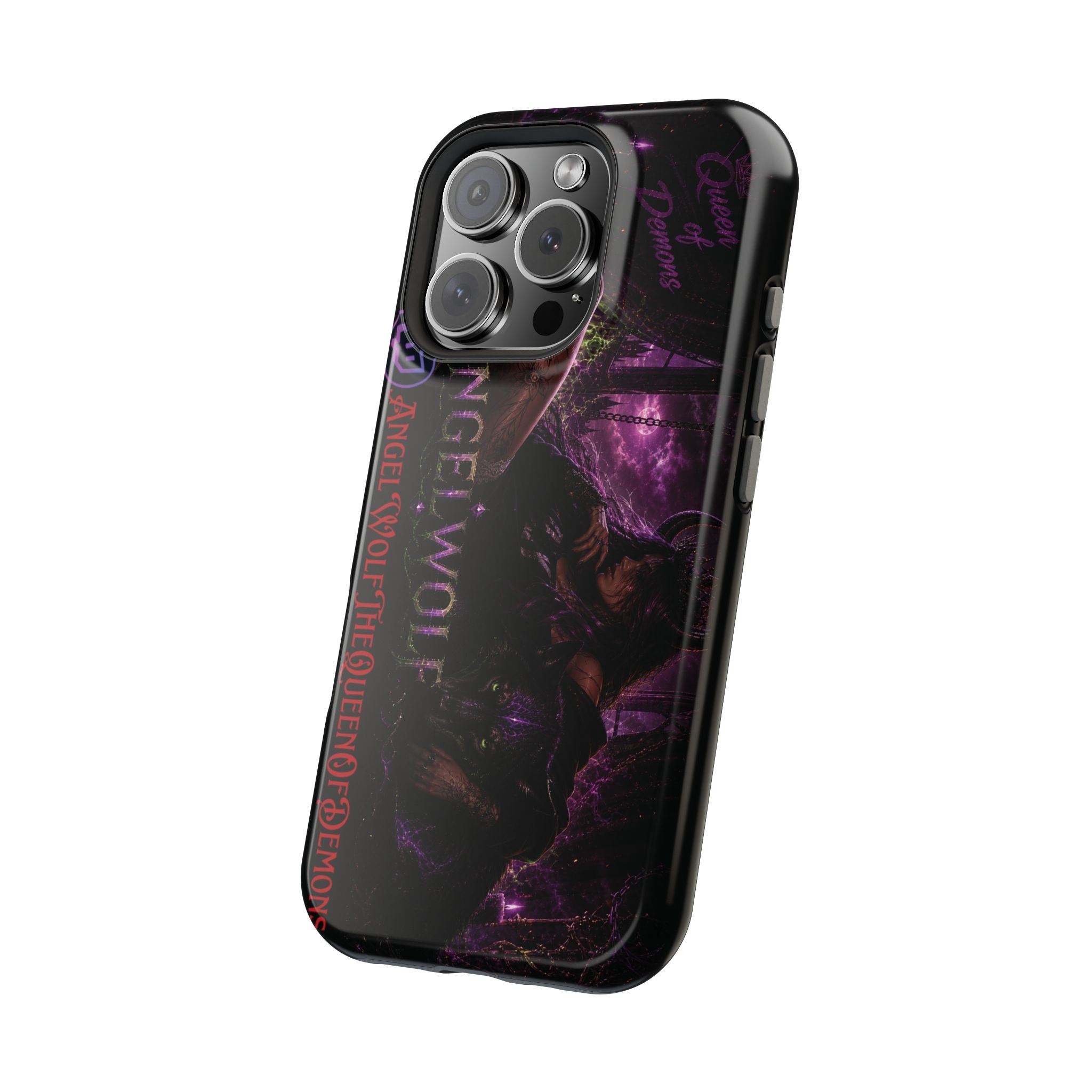 Phone Case — Dark Fantasy 'Angel Wolf' Magnetic Impact-Resistant Cover