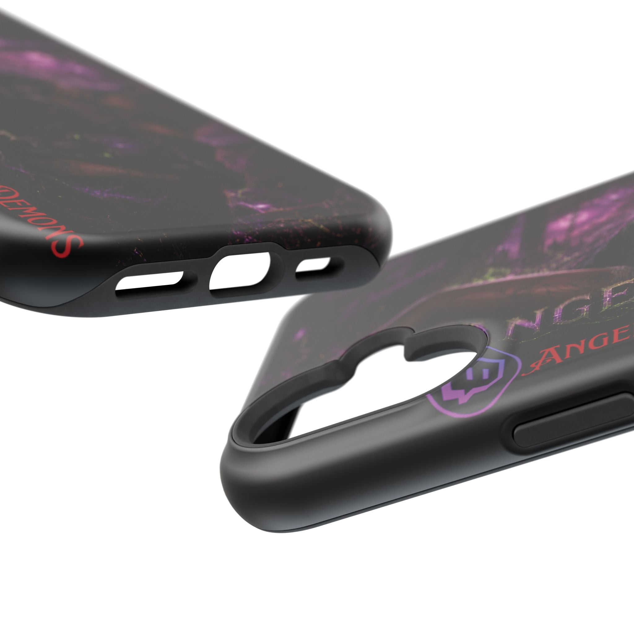 Phone Case — Dark Fantasy 'Angel Wolf' Magnetic Impact-Resistant Cover