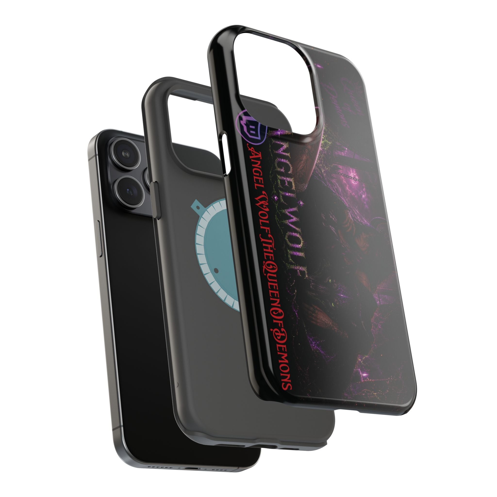 Phone Case — Dark Fantasy 'Angel Wolf' Magnetic Impact-Resistant Cover