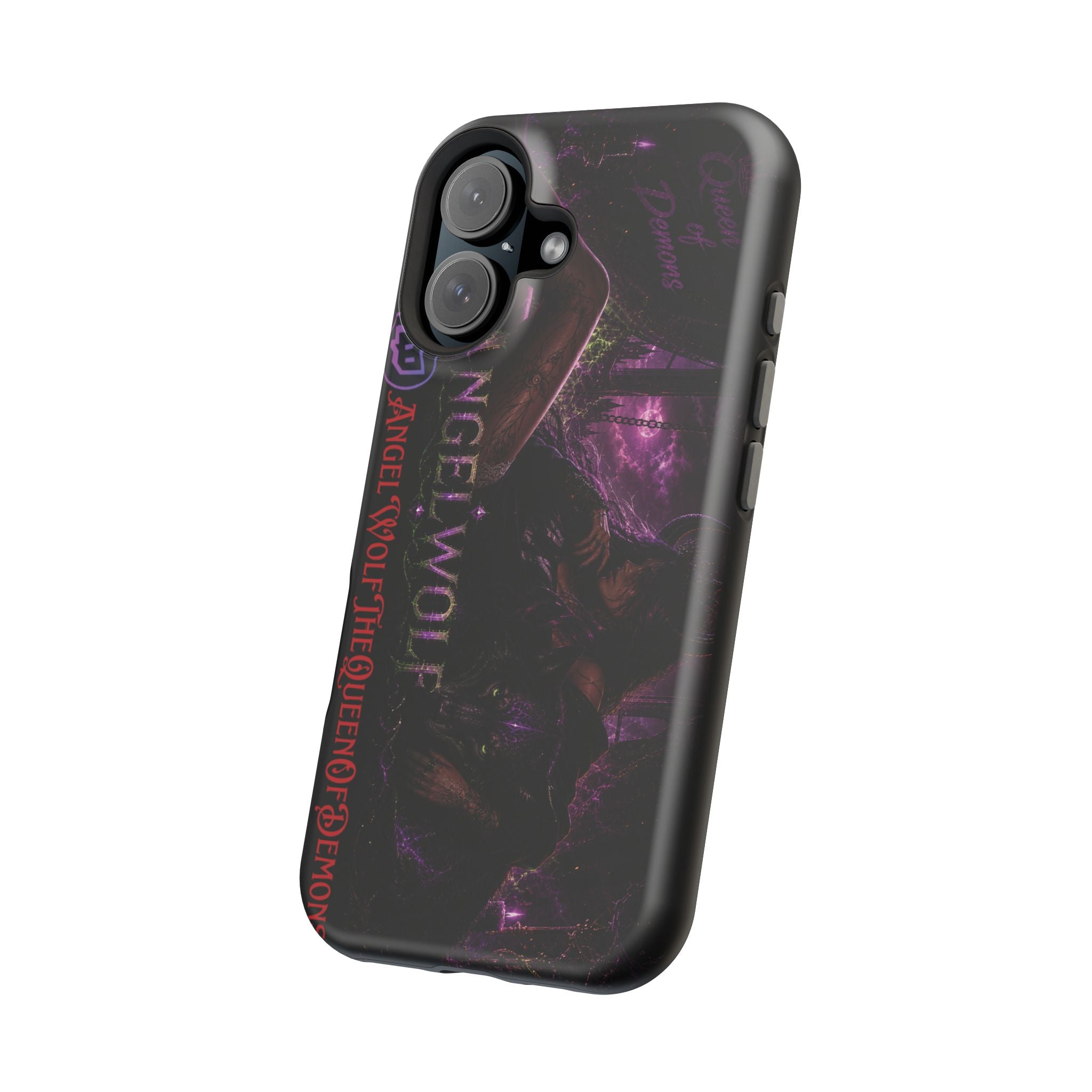 Phone Case — Dark Fantasy 'Angel Wolf' Magnetic Impact-Resistant Cover