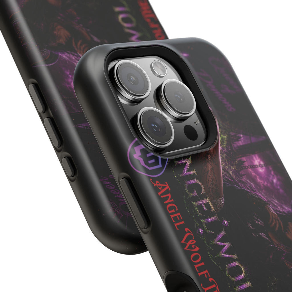 Phone Case — Dark Fantasy 'Angel Wolf' Magnetic Impact-Resistant Cover