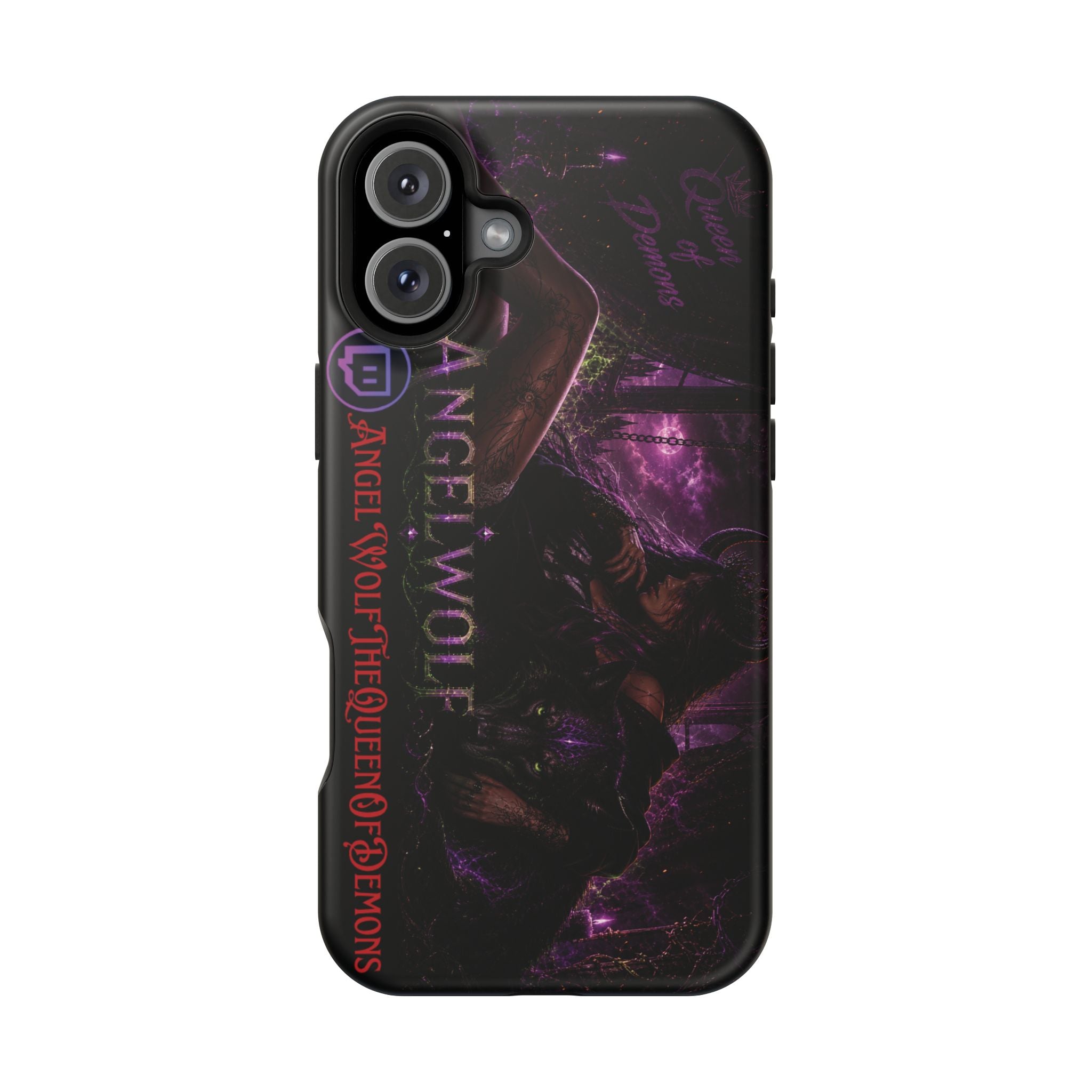 Phone Case — Dark Fantasy 'Angel Wolf' Magnetic Impact-Resistant Cover