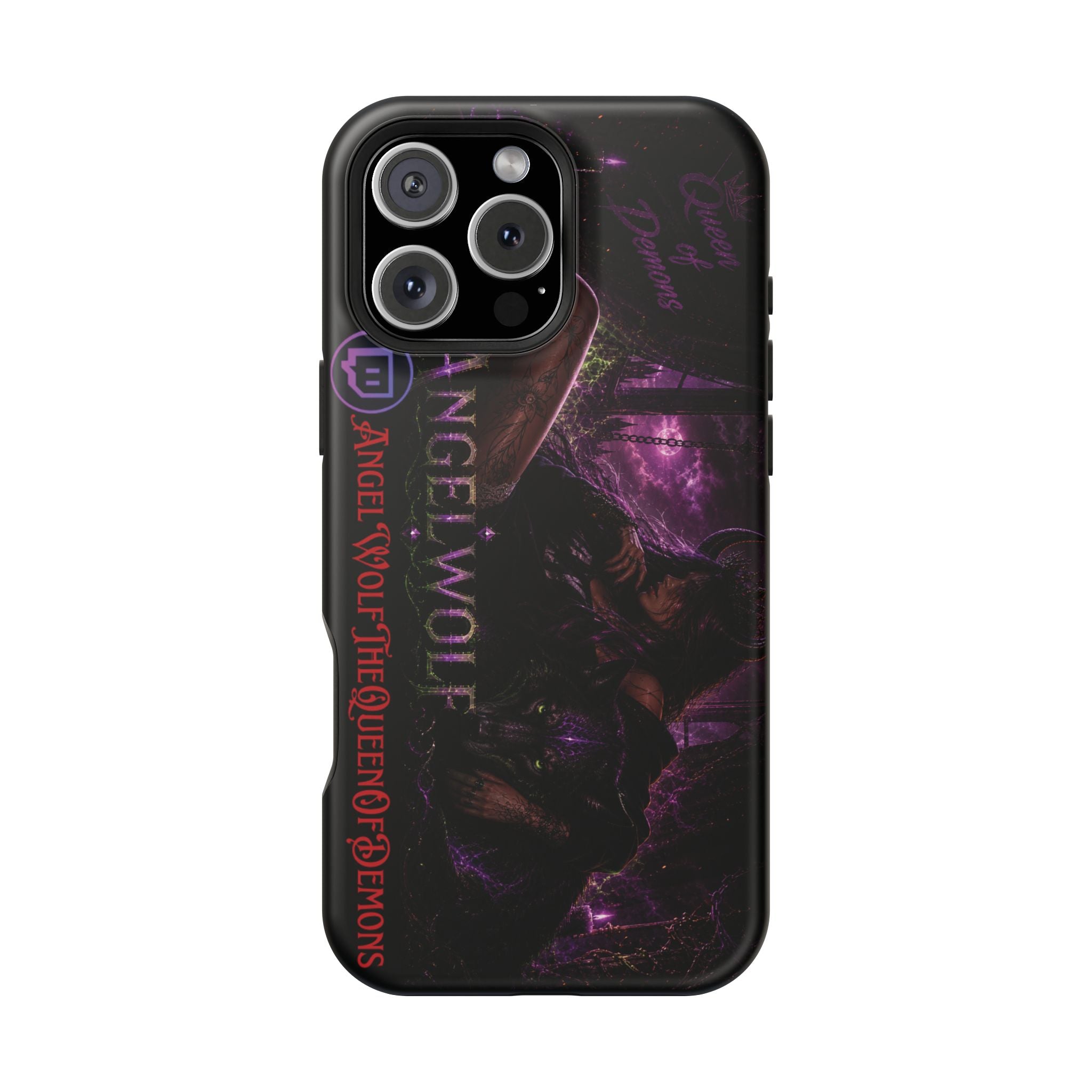 Phone Case — Dark Fantasy 'Angel Wolf' Magnetic Impact-Resistant Cover
