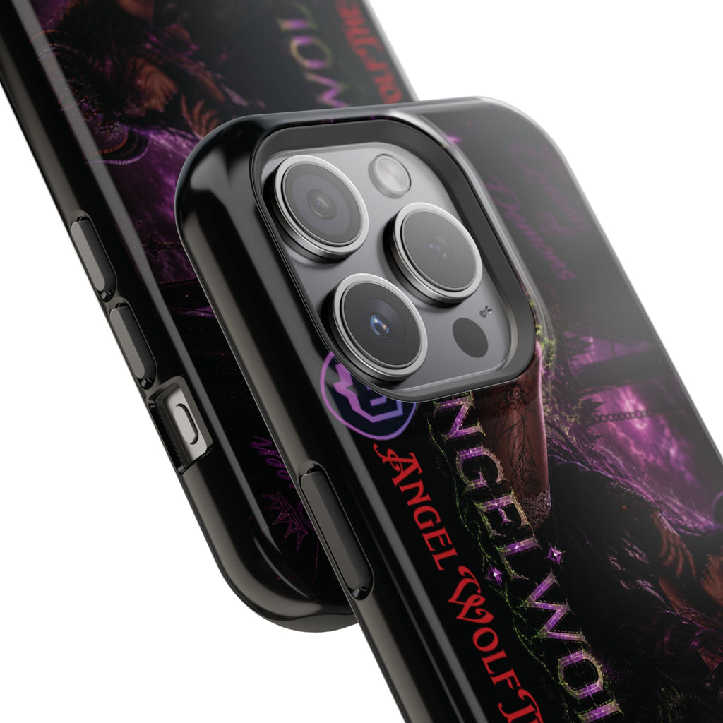 Phone Case — Dark Fantasy 'Angel Wolf' Magnetic Impact-Resistant Cover