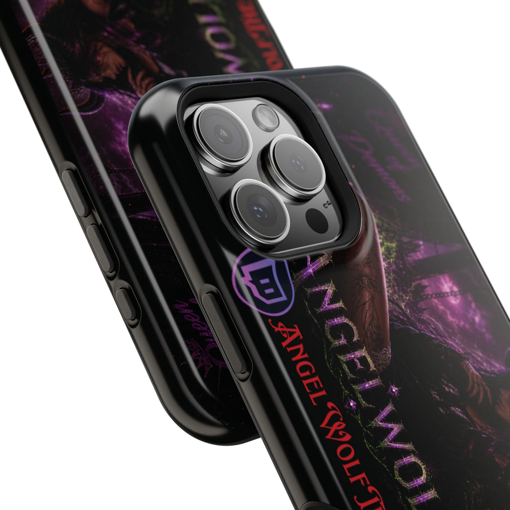 Phone Case — Dark Fantasy 'Angel Wolf' Magnetic Impact-Resistant Cover