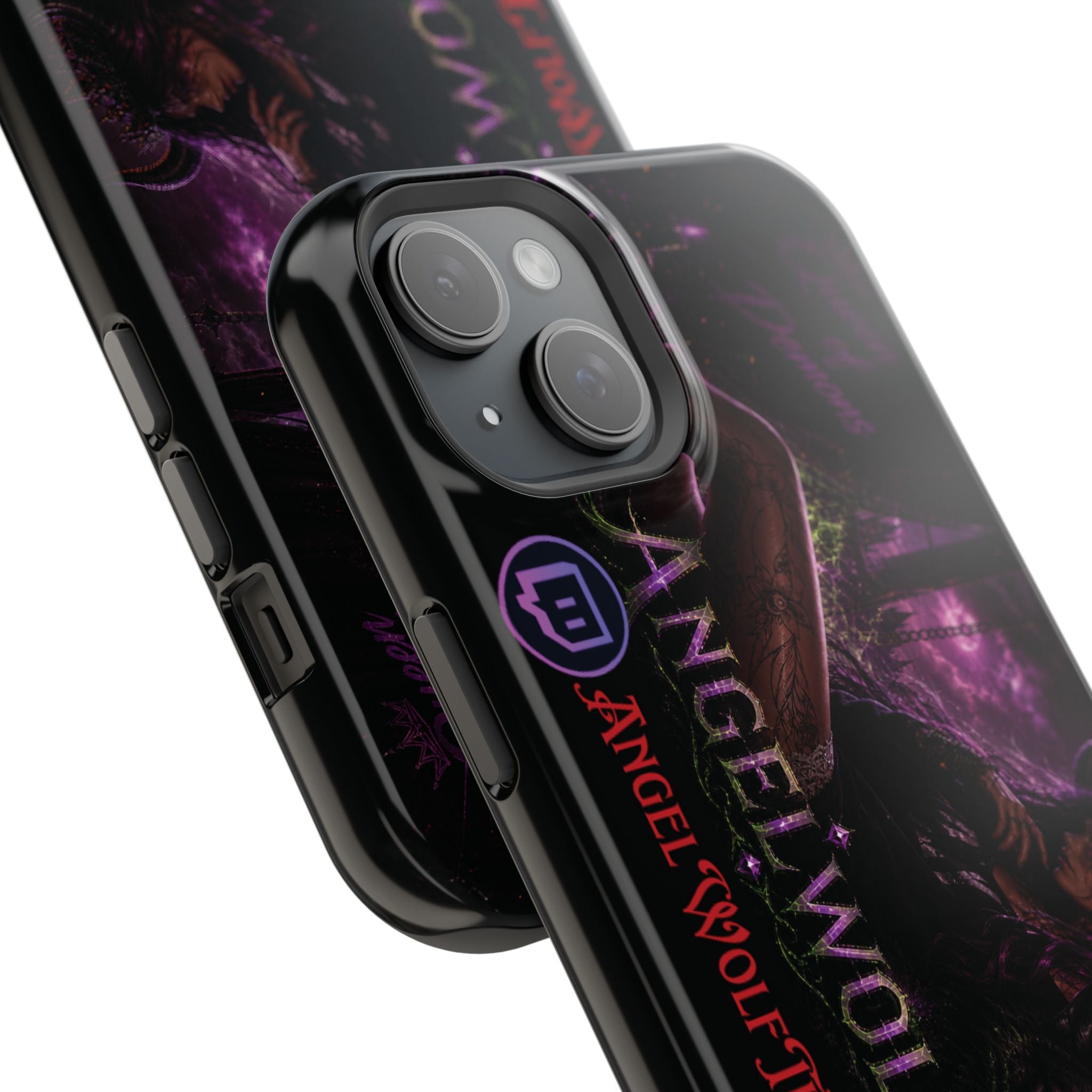 Phone Case — Dark Fantasy 'Angel Wolf' Magnetic Impact-Resistant Cover