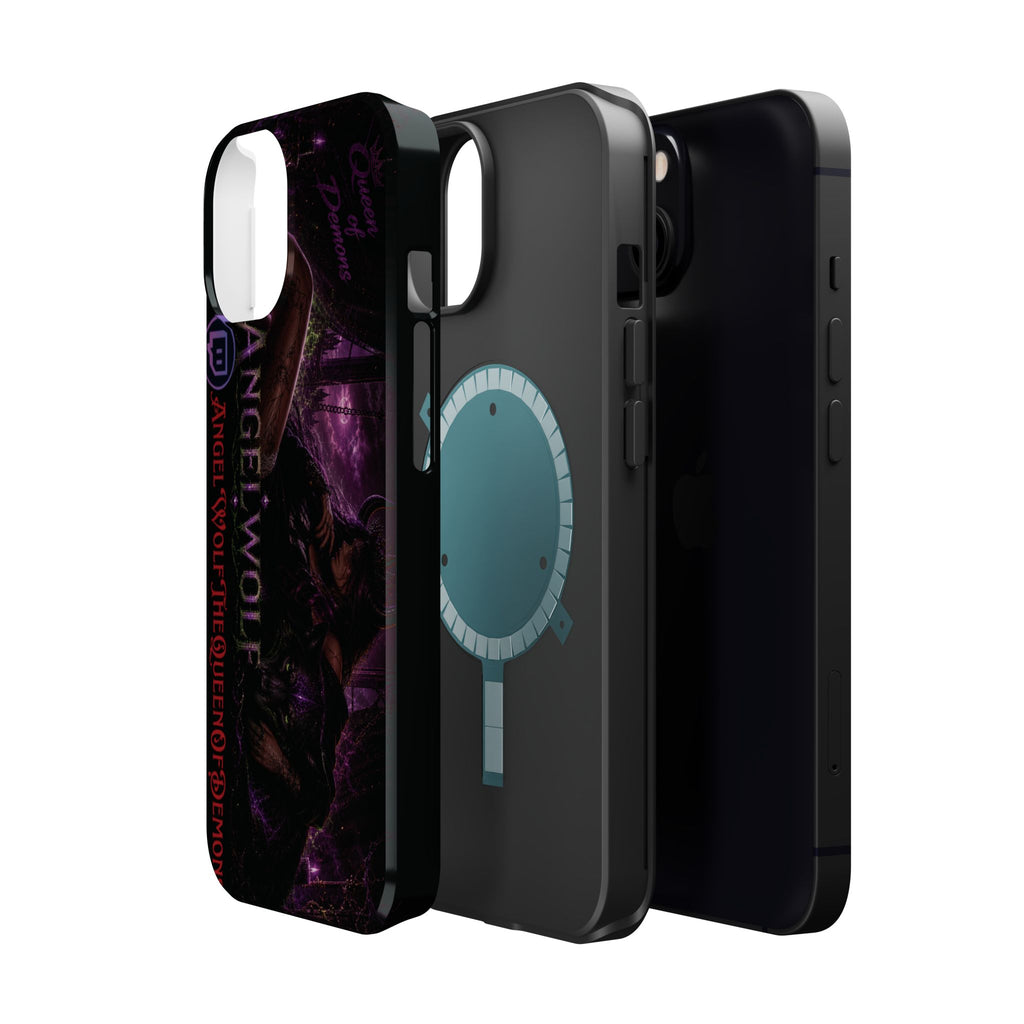 Phone Case — Dark Fantasy 'Angel Wolf' Magnetic Impact-Resistant Cover