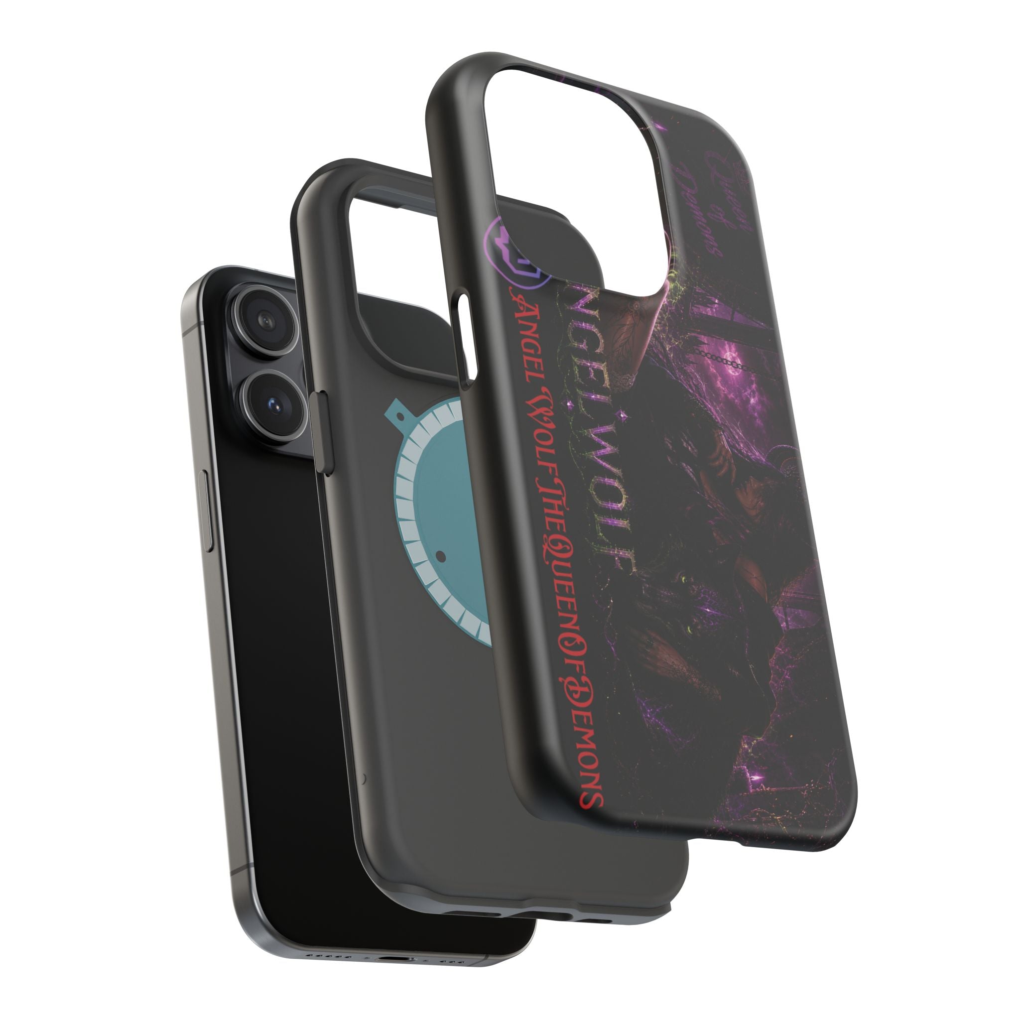 Phone Case — Dark Fantasy 'Angel Wolf' Magnetic Impact-Resistant Cover