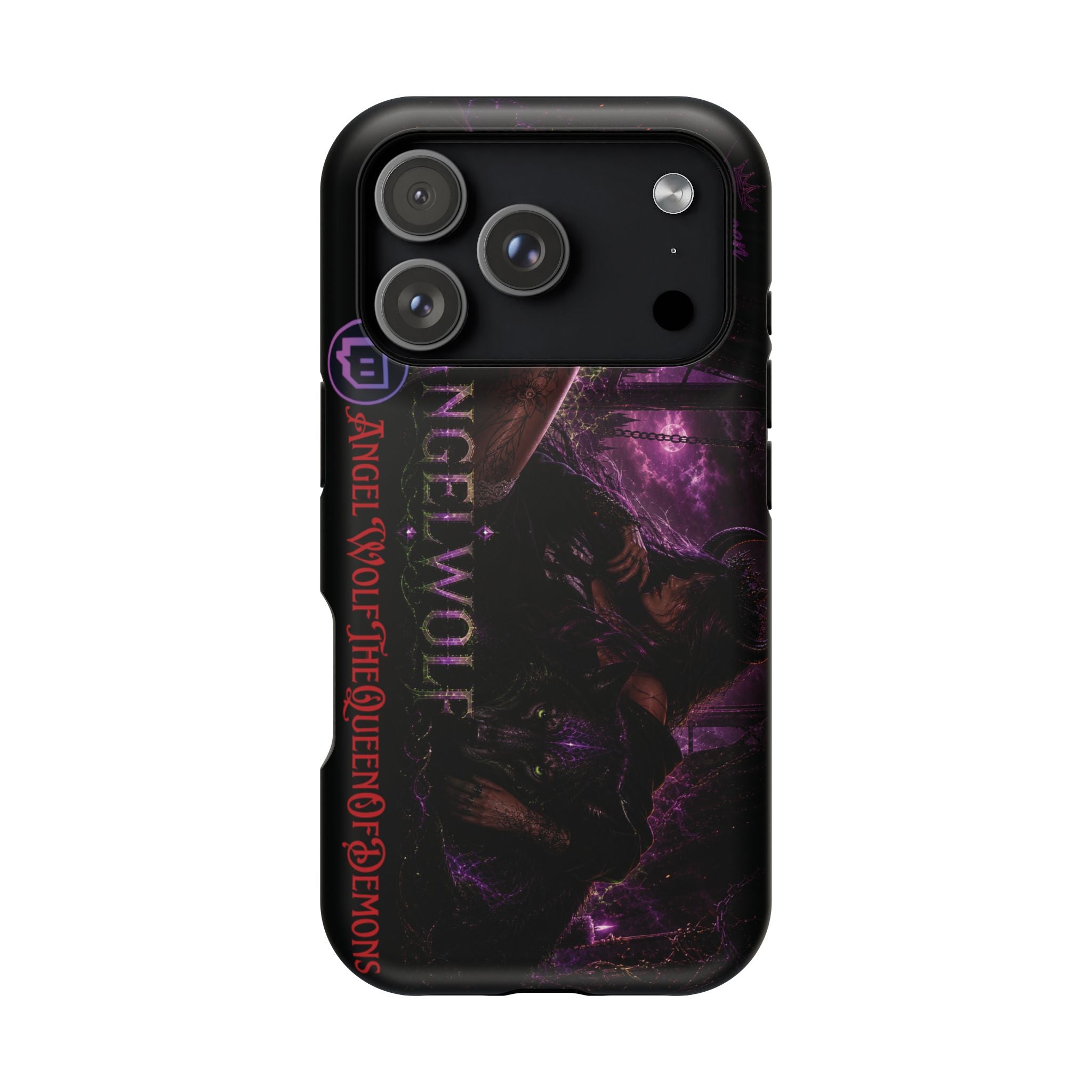 Phone Case — Dark Fantasy 'Angel Wolf' Magnetic Impact-Resistant Cover
