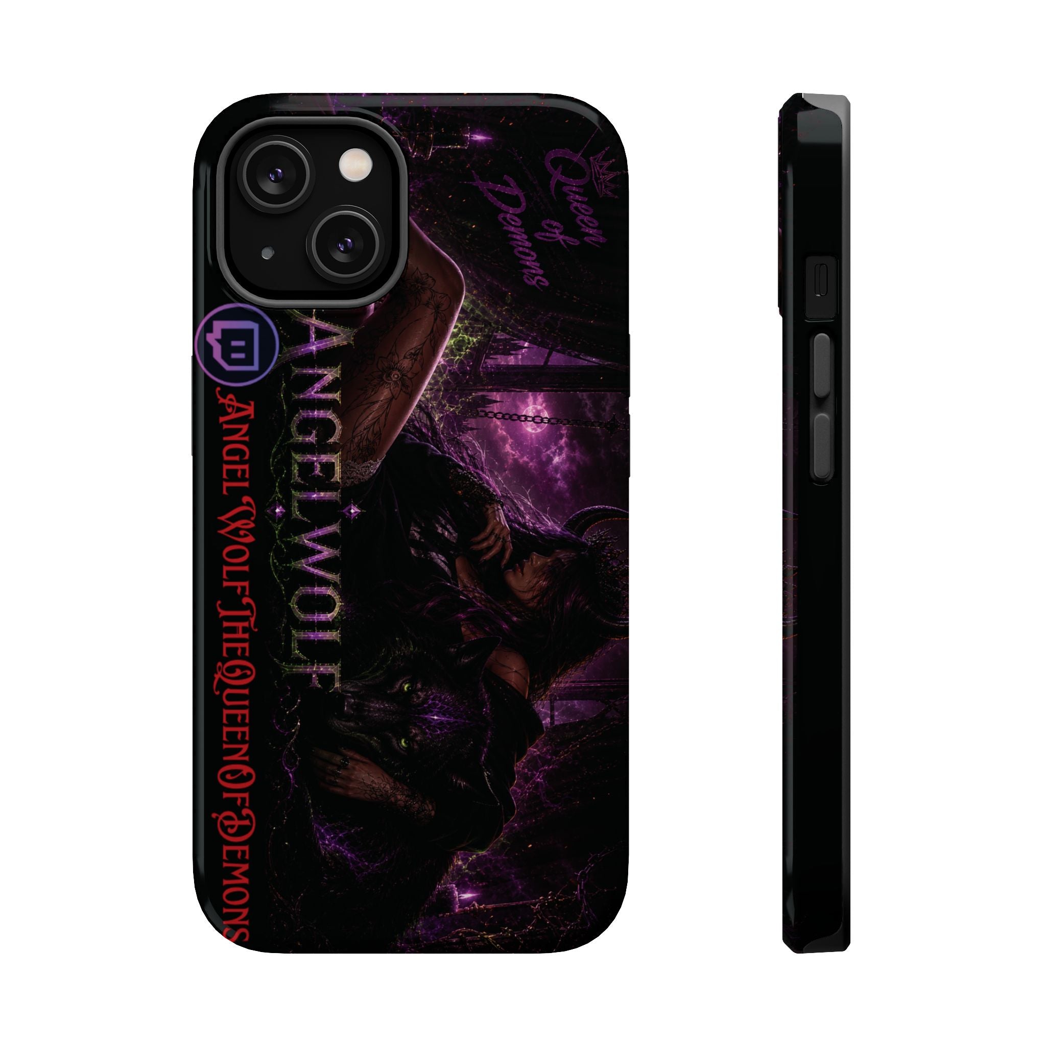 Phone Case — Dark Fantasy 'Angel Wolf' Magnetic Impact-Resistant Cover