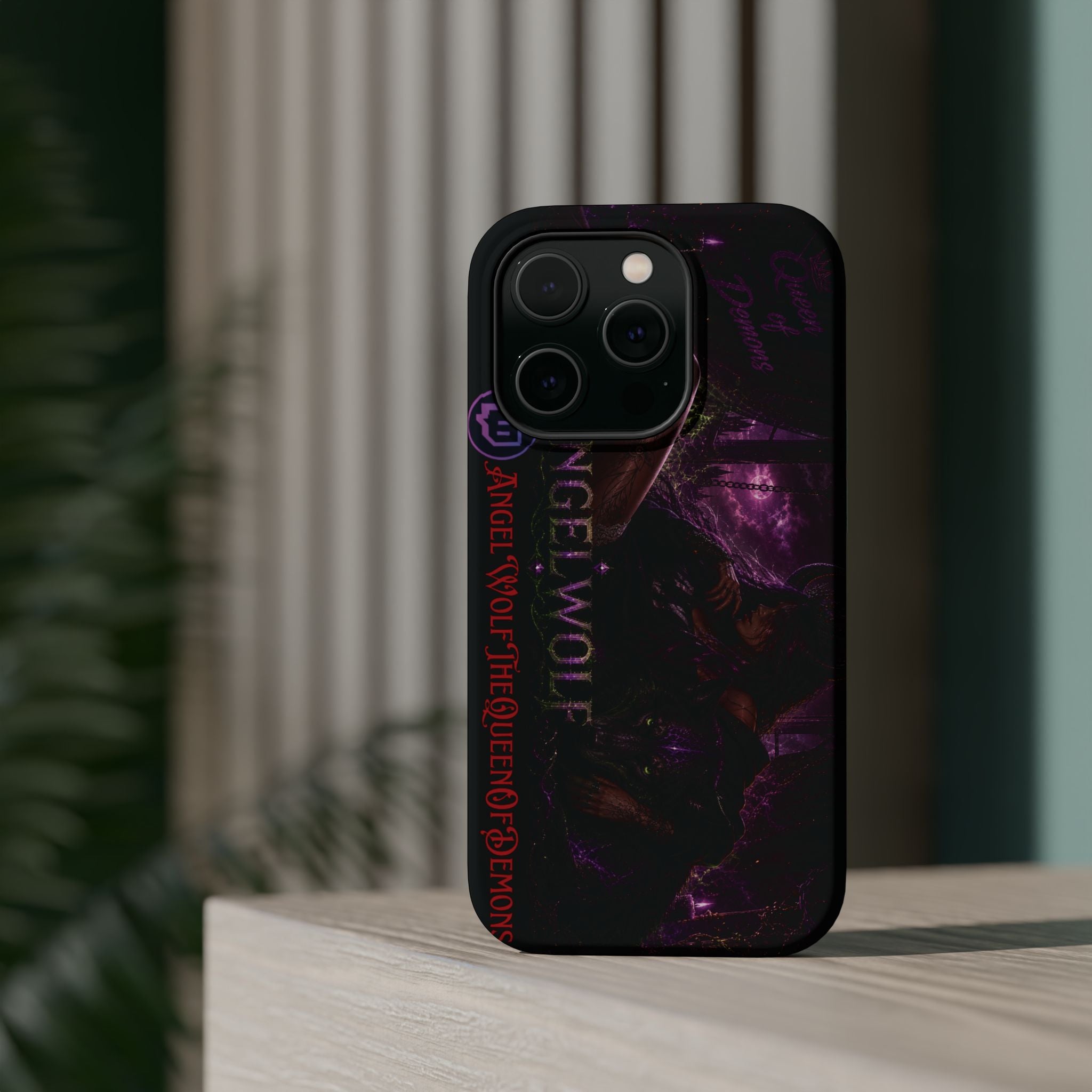 Phone Case — Dark Fantasy 'Angel Wolf' Magnetic Impact-Resistant Cover